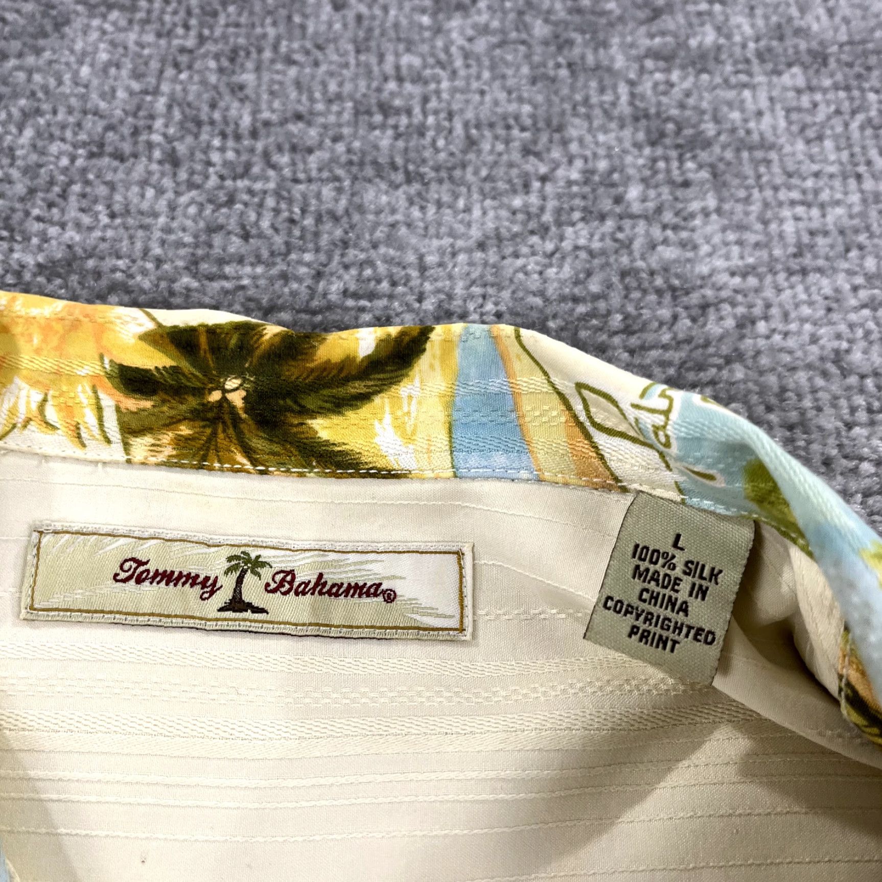 Tommy Bahama Vintage Tommy Bahama Shirt Men Large Palm Springs Hawaiian Floral Silk Button-Up Size US L / EU 52-54 / 3 - 2 Thumbnail