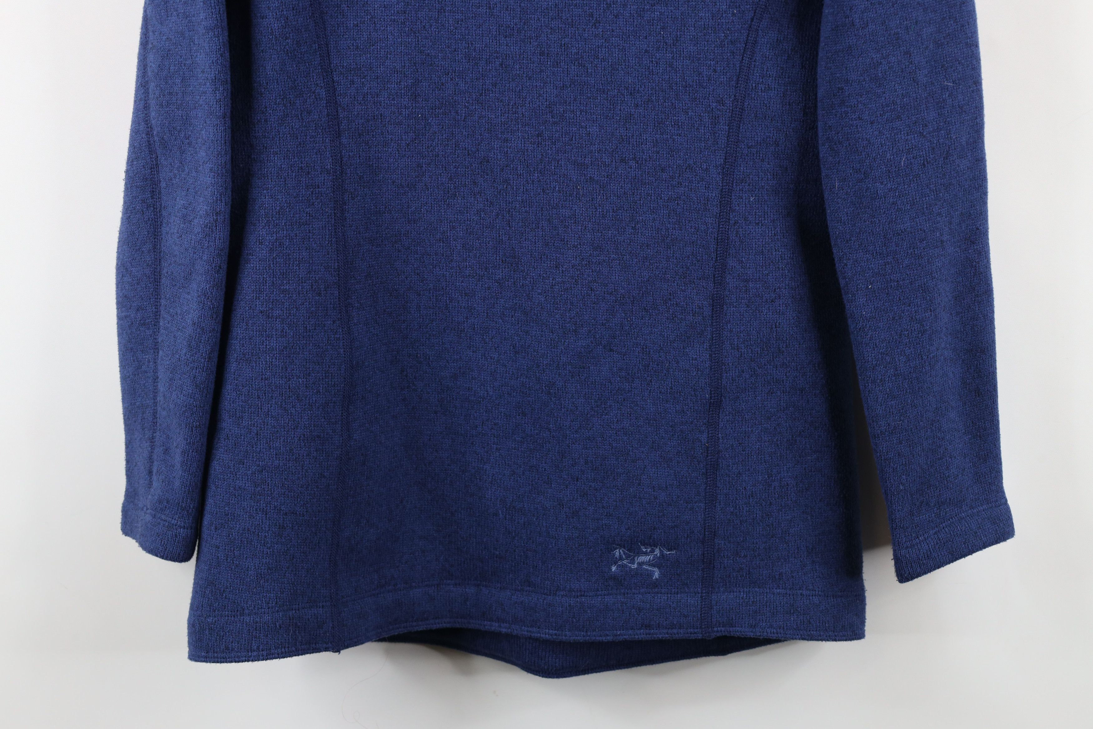 Arc'teryx × Vintage Arcteryx Funnel Neck Desira Tunic Sweater Blue Polyester Size XS / US 0-2 / IT 36-38 - 3 Thumbnail