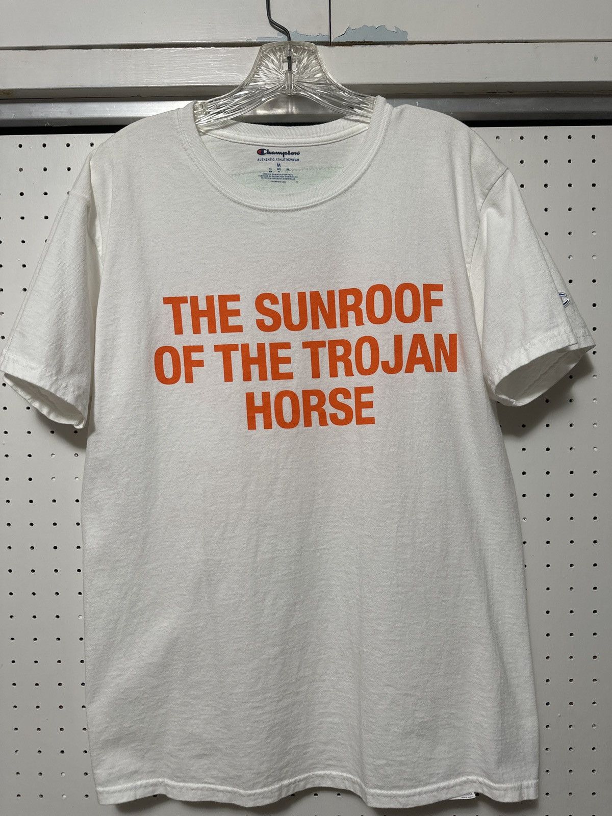 image of Brooklyn Musuem Virgil Abloh X Champion Tee in White, Men's (Size Medium)