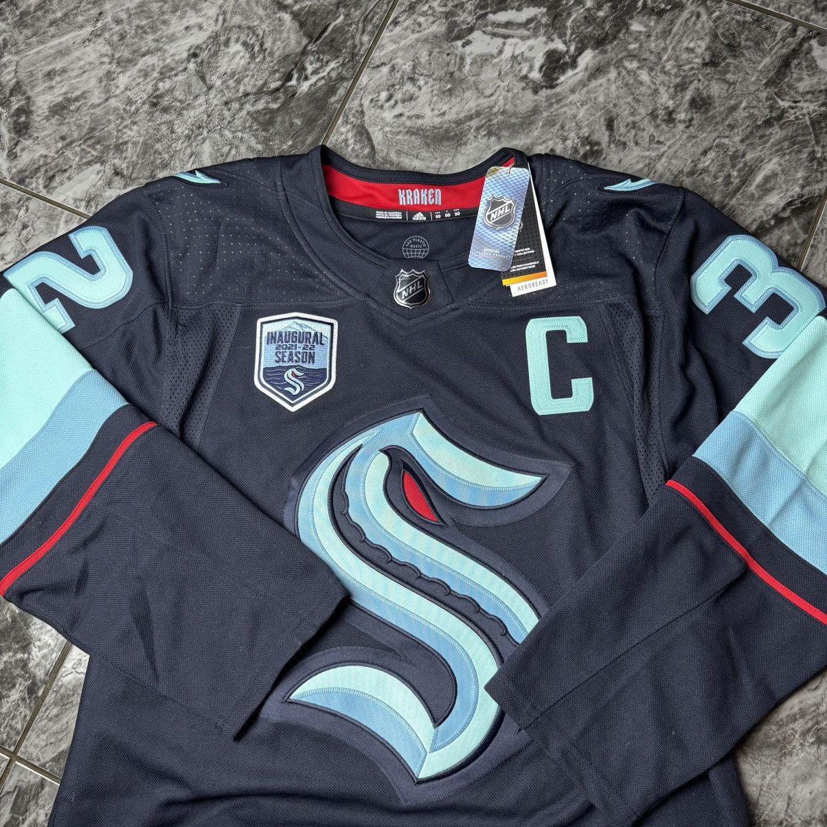 Adidas × NHL NHL Kraken Seattle Adidas Blank Home Jersey Size US M / EU 48-50 / 2 - 3 Thumbnail