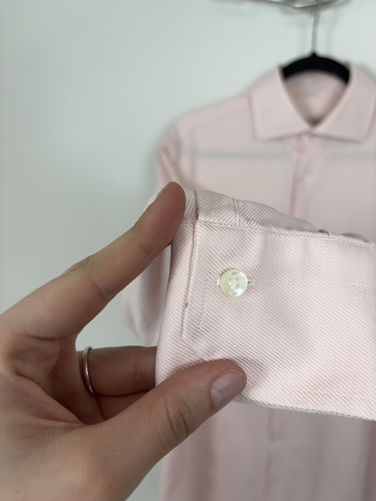 G. Inglese G. Inglese Men’s Pink Long Sleeve Button Up Shirt Size US L / EU 52-54 / 3 - 12 Thumbnail