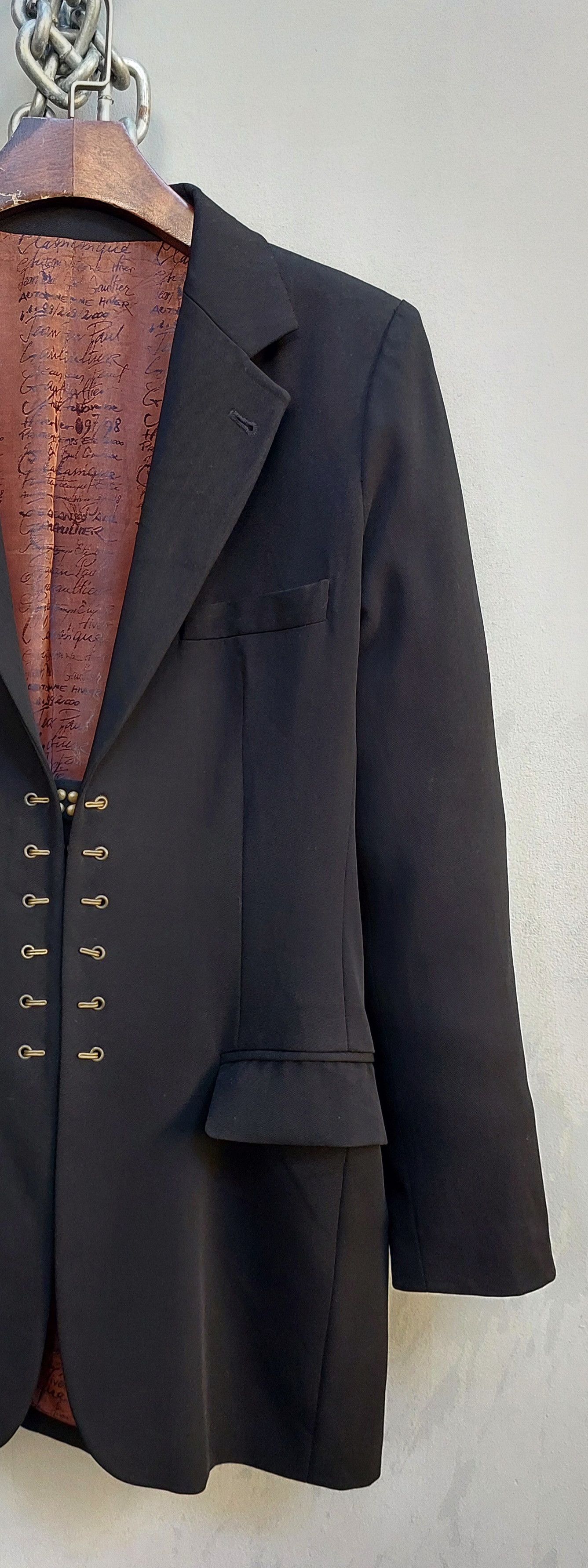 Jean Paul Gaultier Jean Paul Gaultier Hiver 97-98 Hook & I Wool Jacket Size XL / US 12-14 / IT 48-50 - 3 Thumbnail