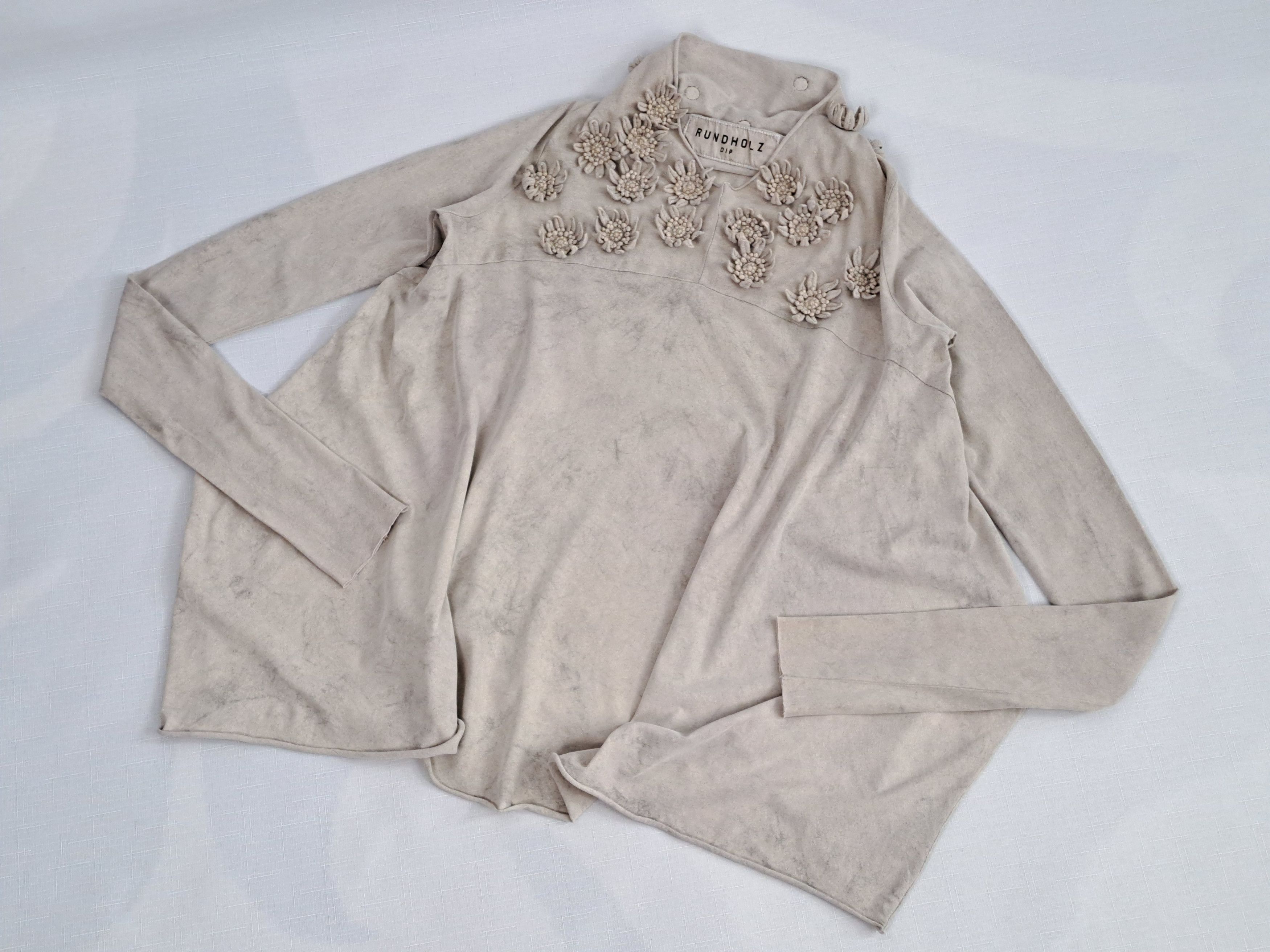 Rundholz RUNDHOLZ Dip flower embellished long sleeve top. Size XS Size XS / US 0-2 / IT 36-38 - 12 Thumbnail