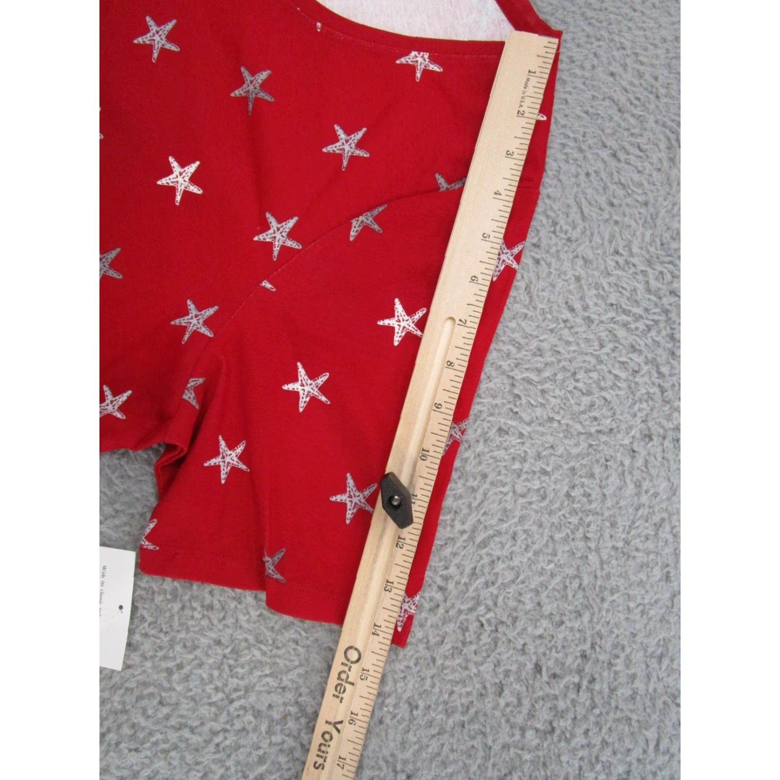 Croft & Barrow Croft & Barrow Women's Starfish Beach Short Sleeve Shirt 2X Plus Size Red Beach Theme T-Shirt Womens Size XXL / US 16-18 / IT 52-54 - 5 Thumbnail
