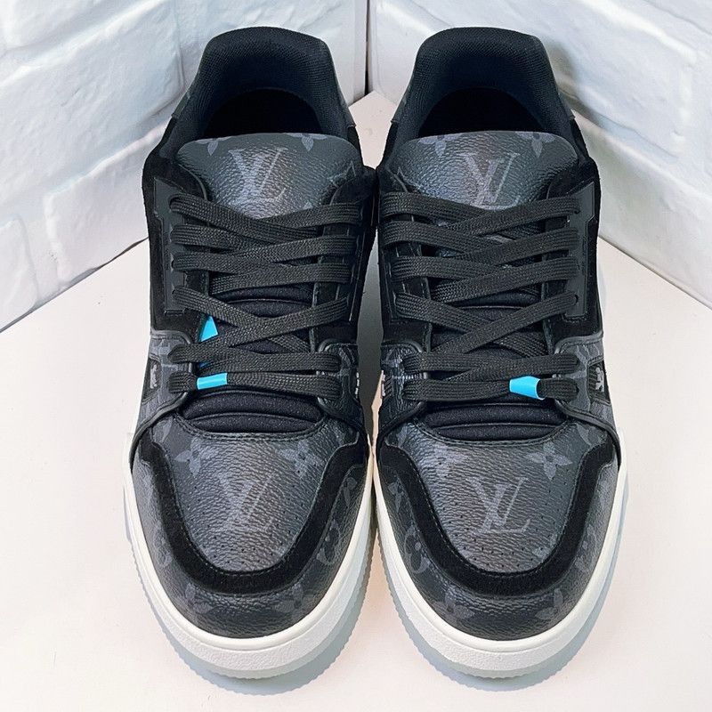 Louis Vuitton Louis Vuitton Trainer Low-top Black Fashion Sneakers -2508 Size US 8.5 / EU 41-42 - 2 Thumbnail