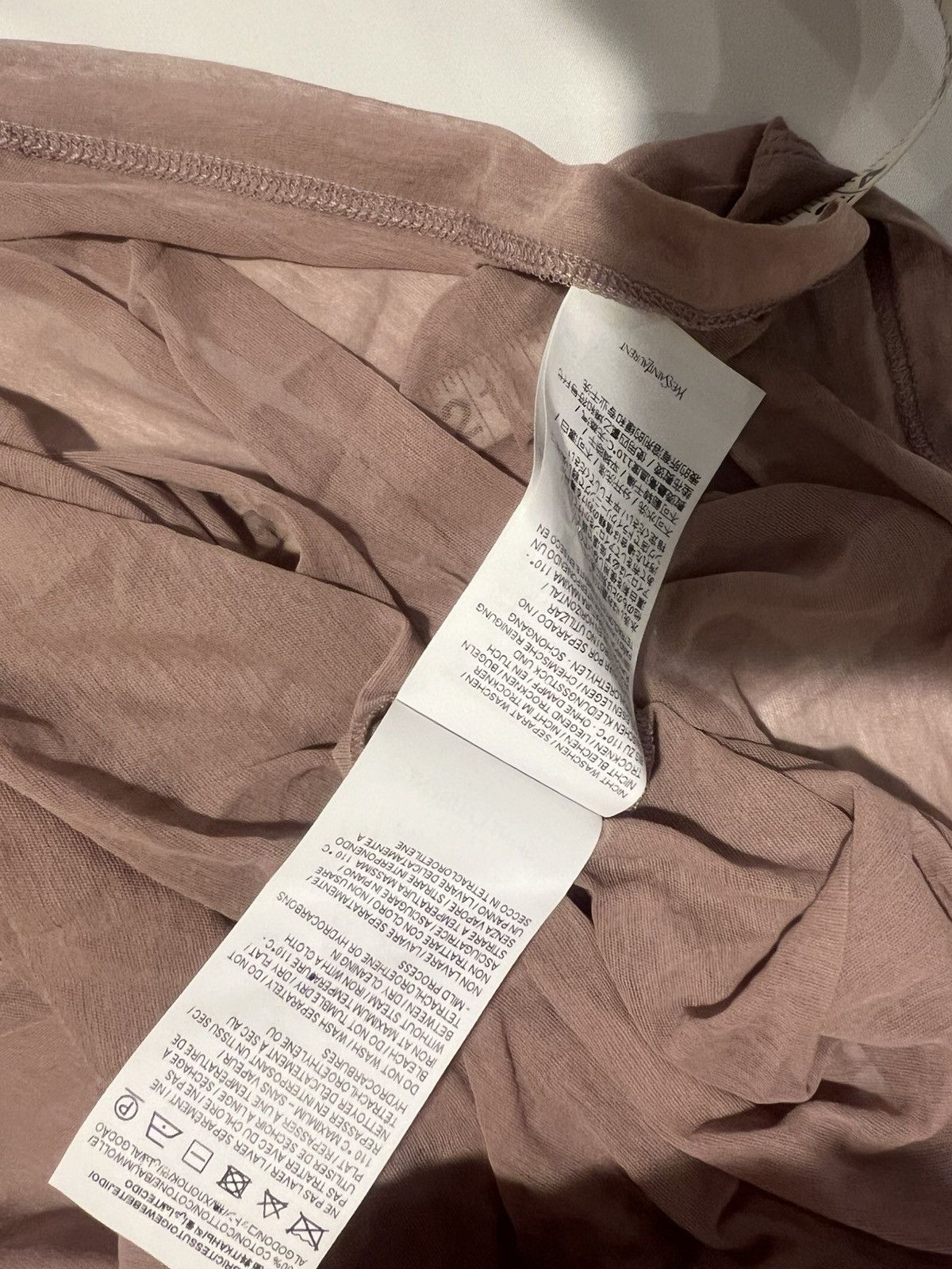 Saint Laurent Paris Saint Laurent men’s transparent t shirt . L $1090 Size US L / EU 52-54 / 3 - 4 Thumbnail