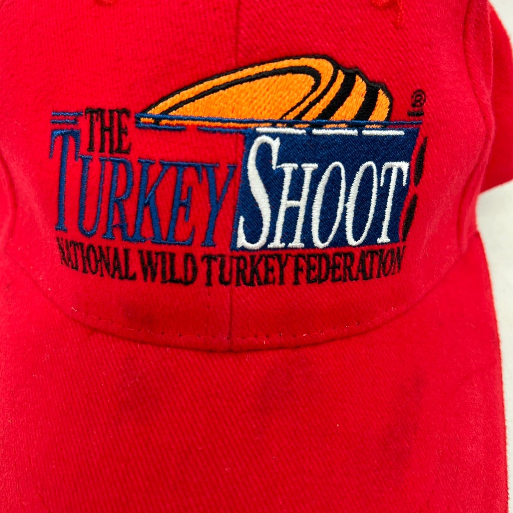 Vintage NWTF Turkey Shoot Embroidered Adjustable Hat Red Empire Men One Size Size ONE SIZE - 2 Thumbnail