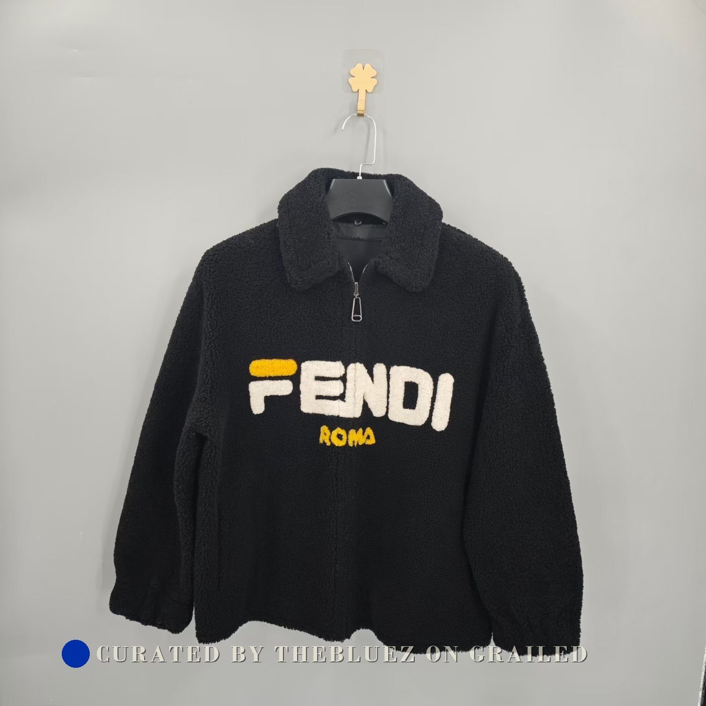 Fendi FENDI Reversible Black Lamb Wool Coat Size US XXS / EU 40 - 1 Thumbnail