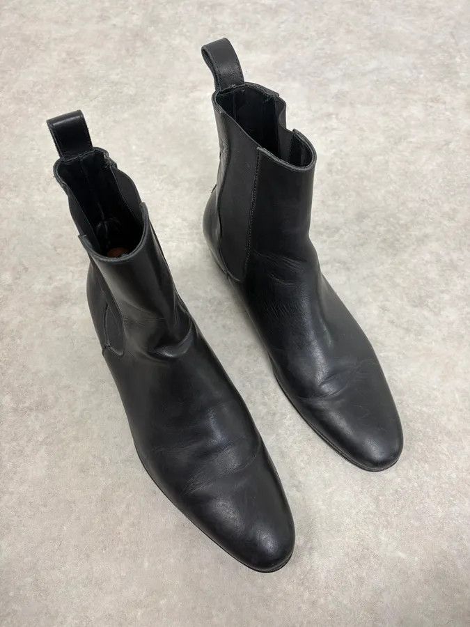 agnes b. Agnès b. Black Leather Chelsea Boots Size US 9 / EU 42 - 6 Thumbnail