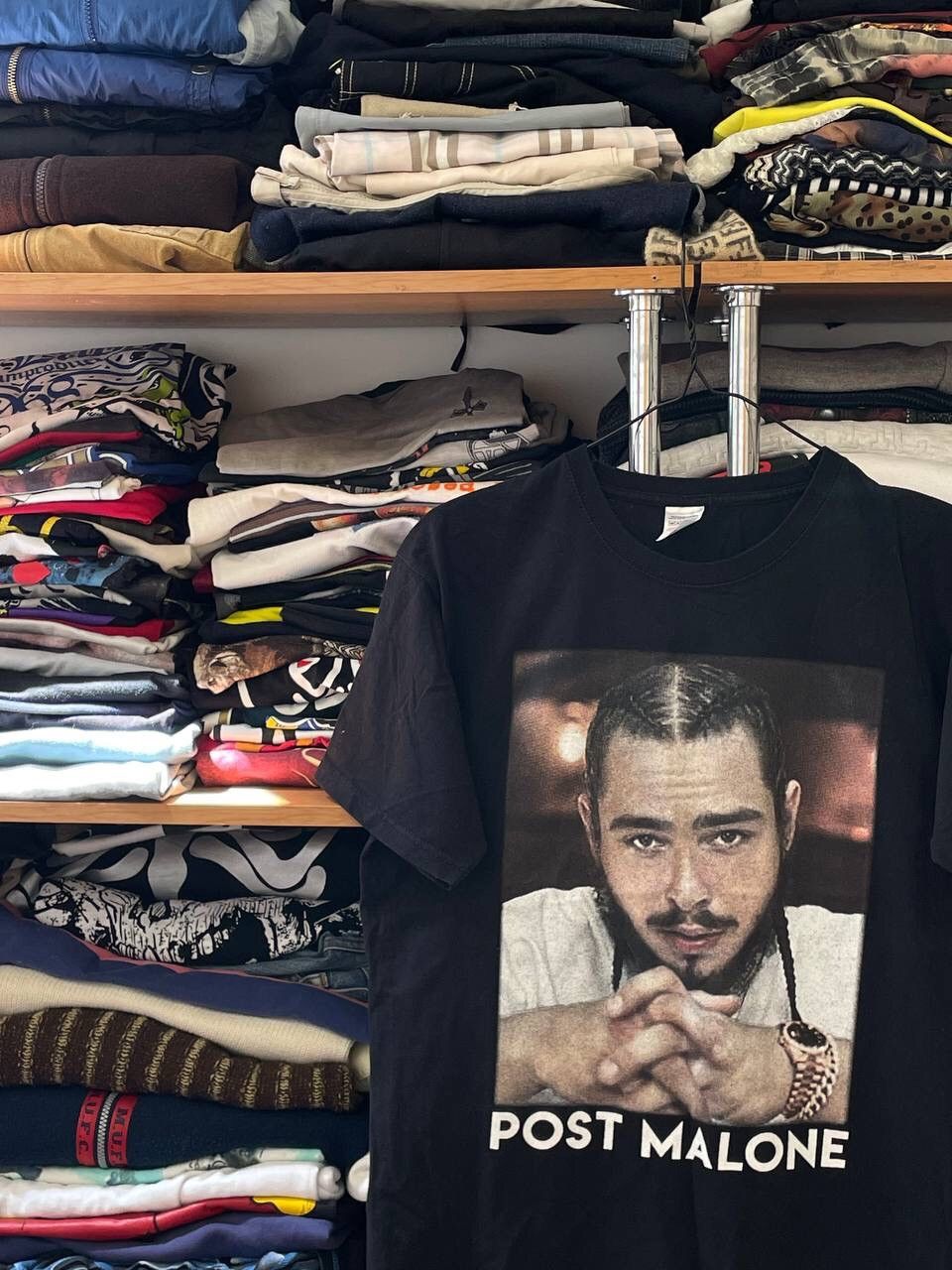 Hypebeast × Rap Tees Post Malone Posty Co Tour Rap Overlogo T Shirt Size US M / EU 48-50 / 2 - 4 Thumbnail