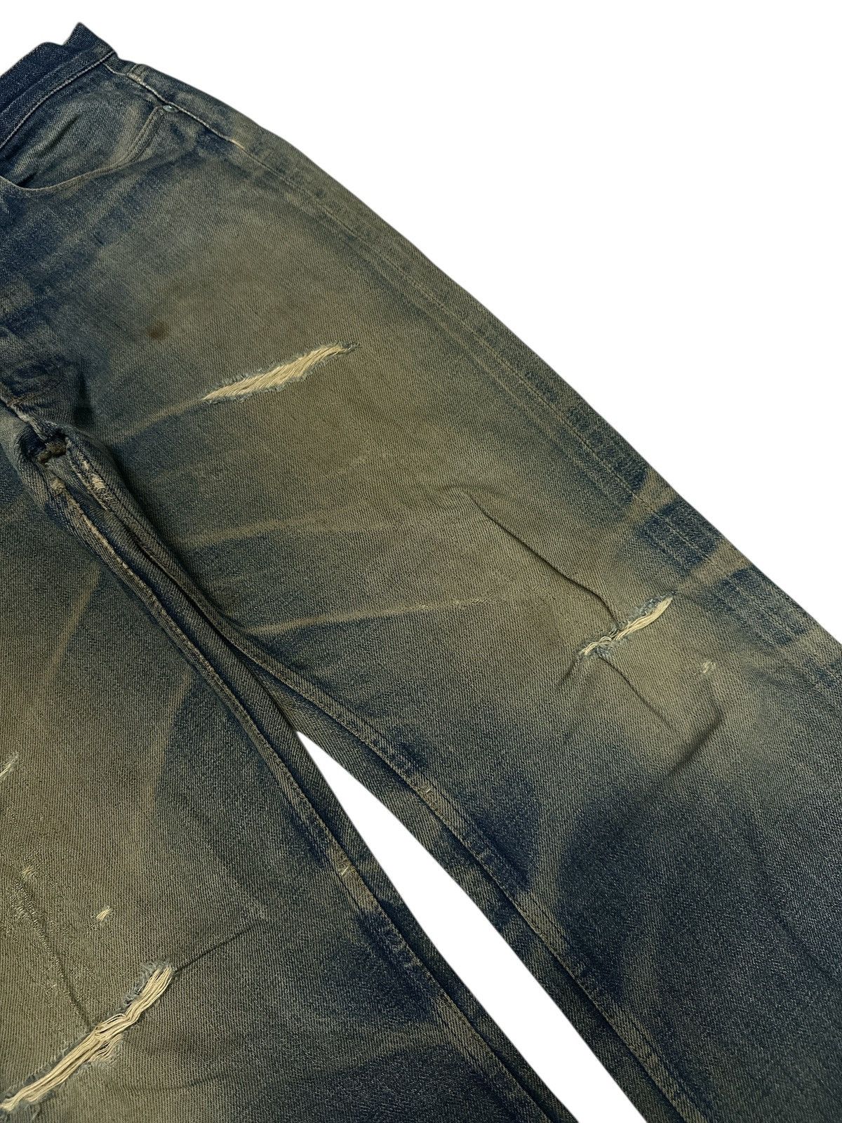 Japanese Brand Vintage Japanese Brand A.P.C Distress Trash Denim. Size US 32 / EU 48 - 8 Thumbnail