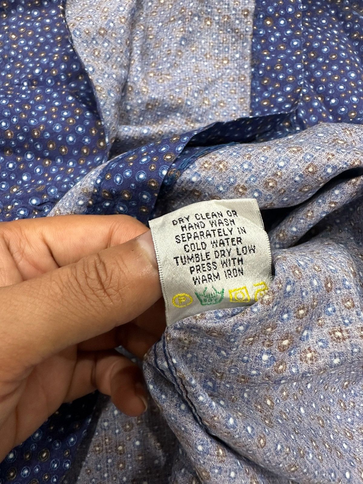 Issey Miyake Bugatchi Uomo Shirt Men Blue Ballon Size US M / EU 48-50 / 2 - 7 Thumbnail