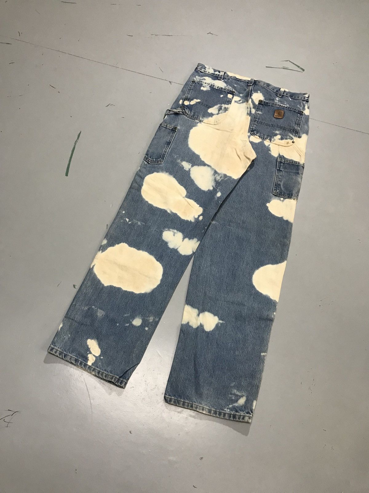 Carhartt Vintage carhartt B73 DST bleached double knee workwear Size US 34 / EU 50 - 8 Thumbnail