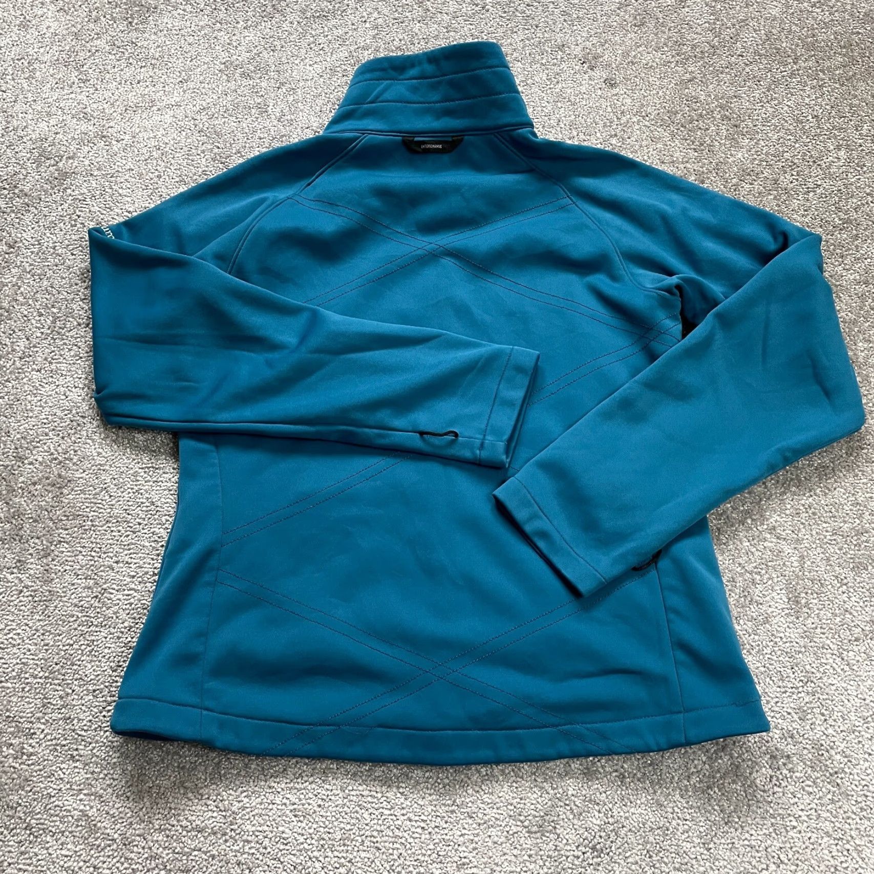 Vintage Columbia Interchange Fleece Jacket Womens Medium Blue Full Zip Pockets High Neck Size M / US 6-8 / IT 42-44 - 2 Thumbnail