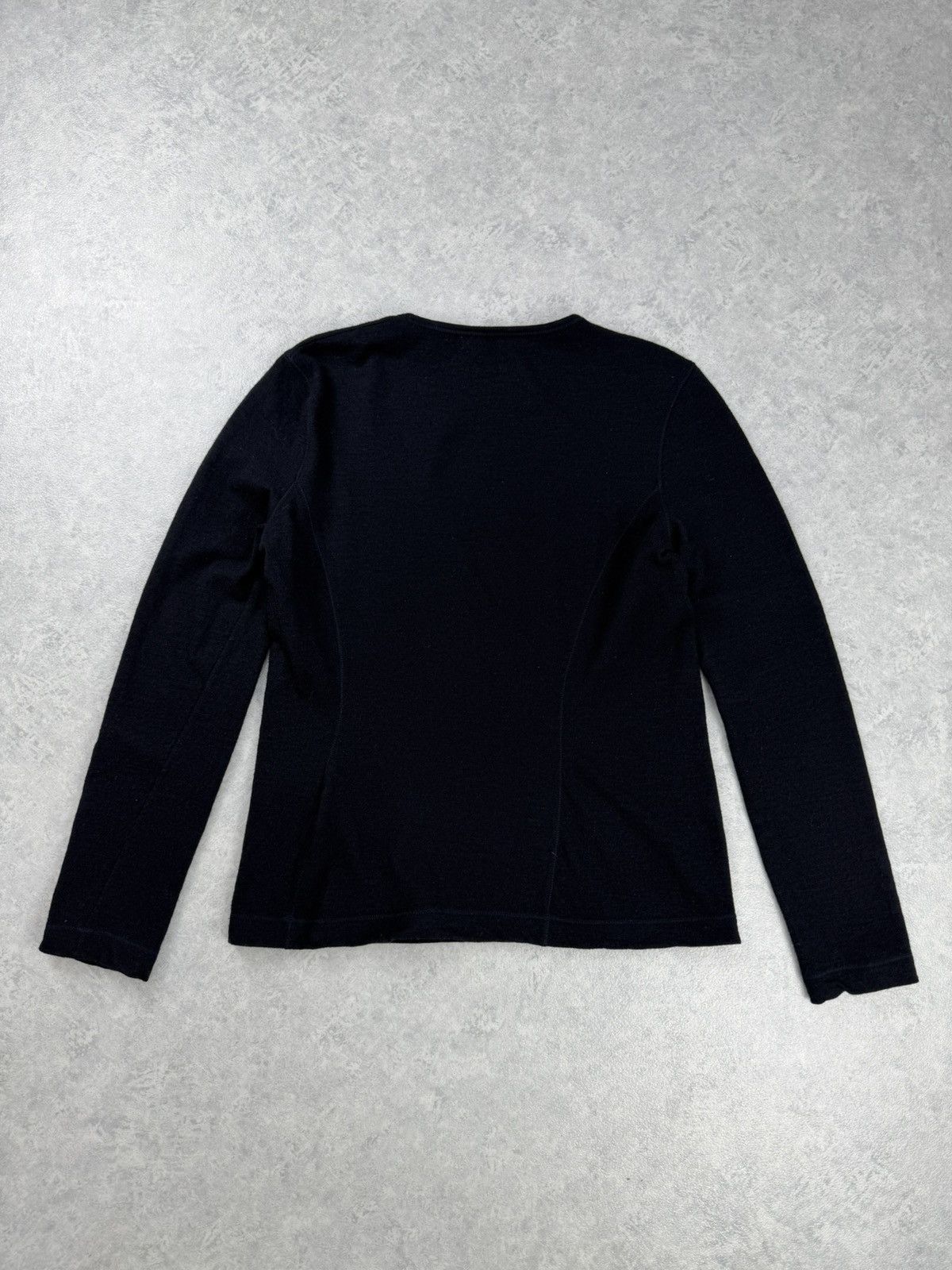 Jil Sander Jil Sander Navy Wool Blend Long Sleeve Top Size M Size M / US 6-8 / IT 42-44 - 8 Thumbnail