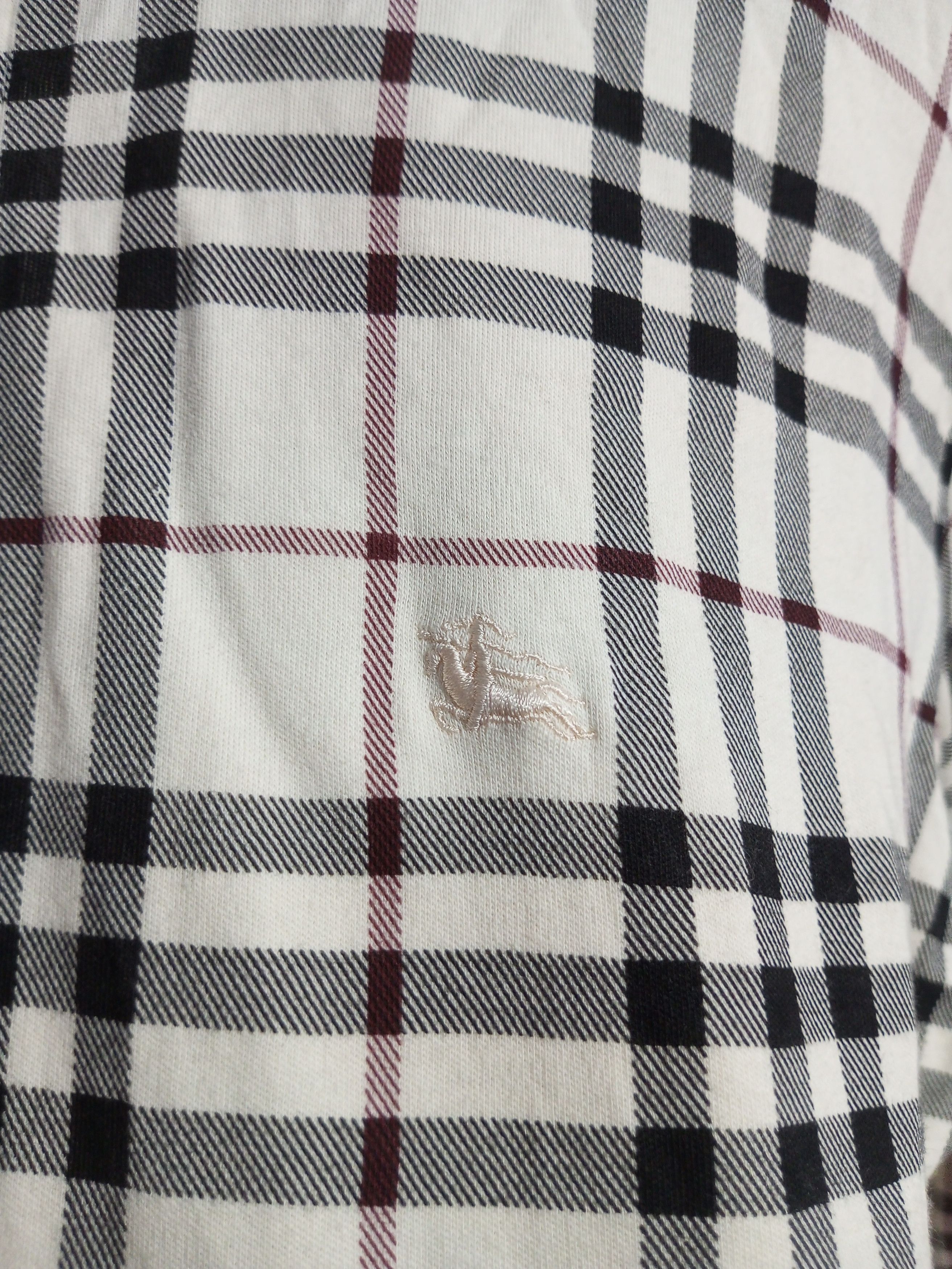 Burberry × Vintage Vintage Burberry nova check full long sleeve polo shirt Size US L / EU 52-54 / 3 - 4 Thumbnail