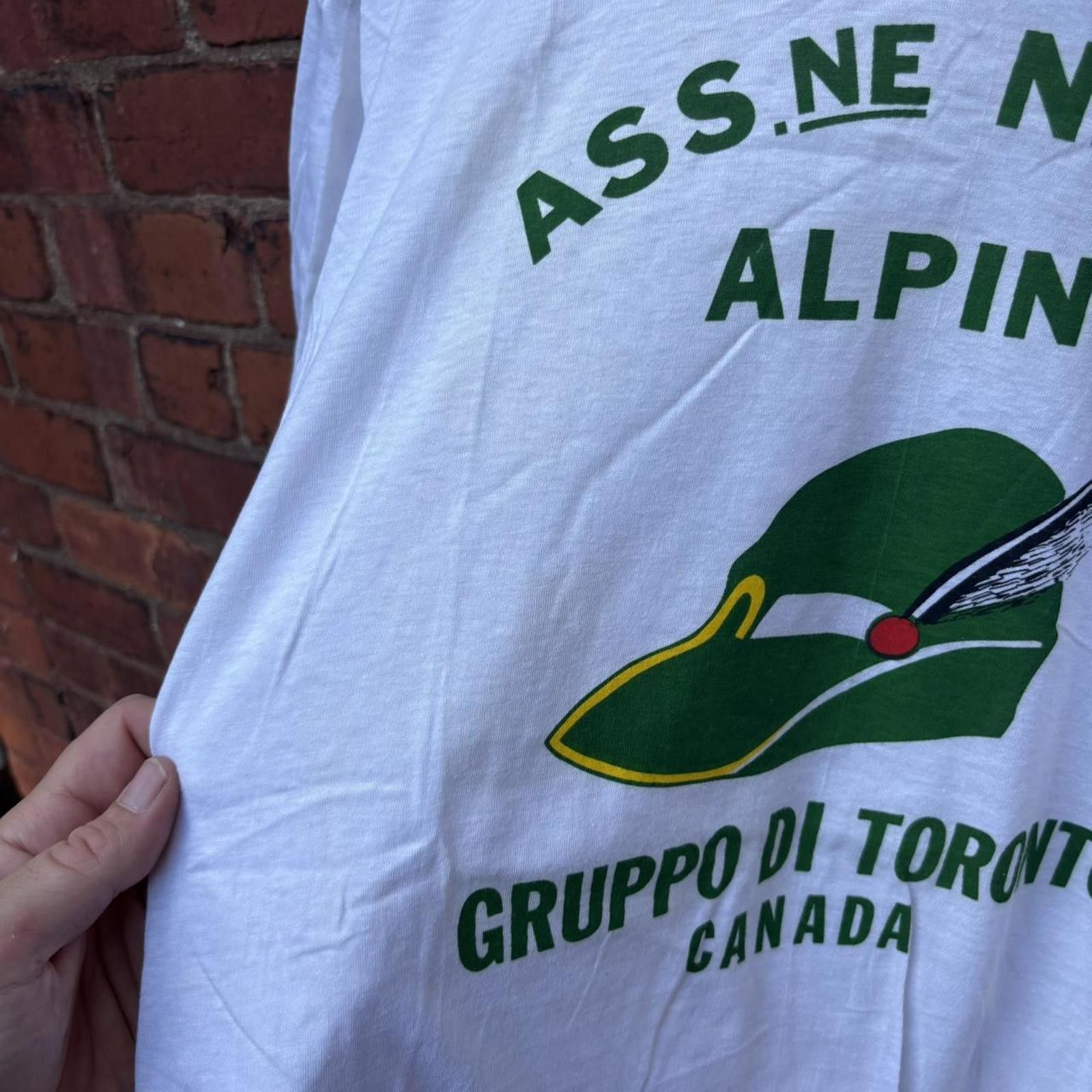 Other Vintage ALPINI GRUPPO DI TORONTO t shirt 70s S/M Size US M / EU 48-50 / 2 - 3 Thumbnail