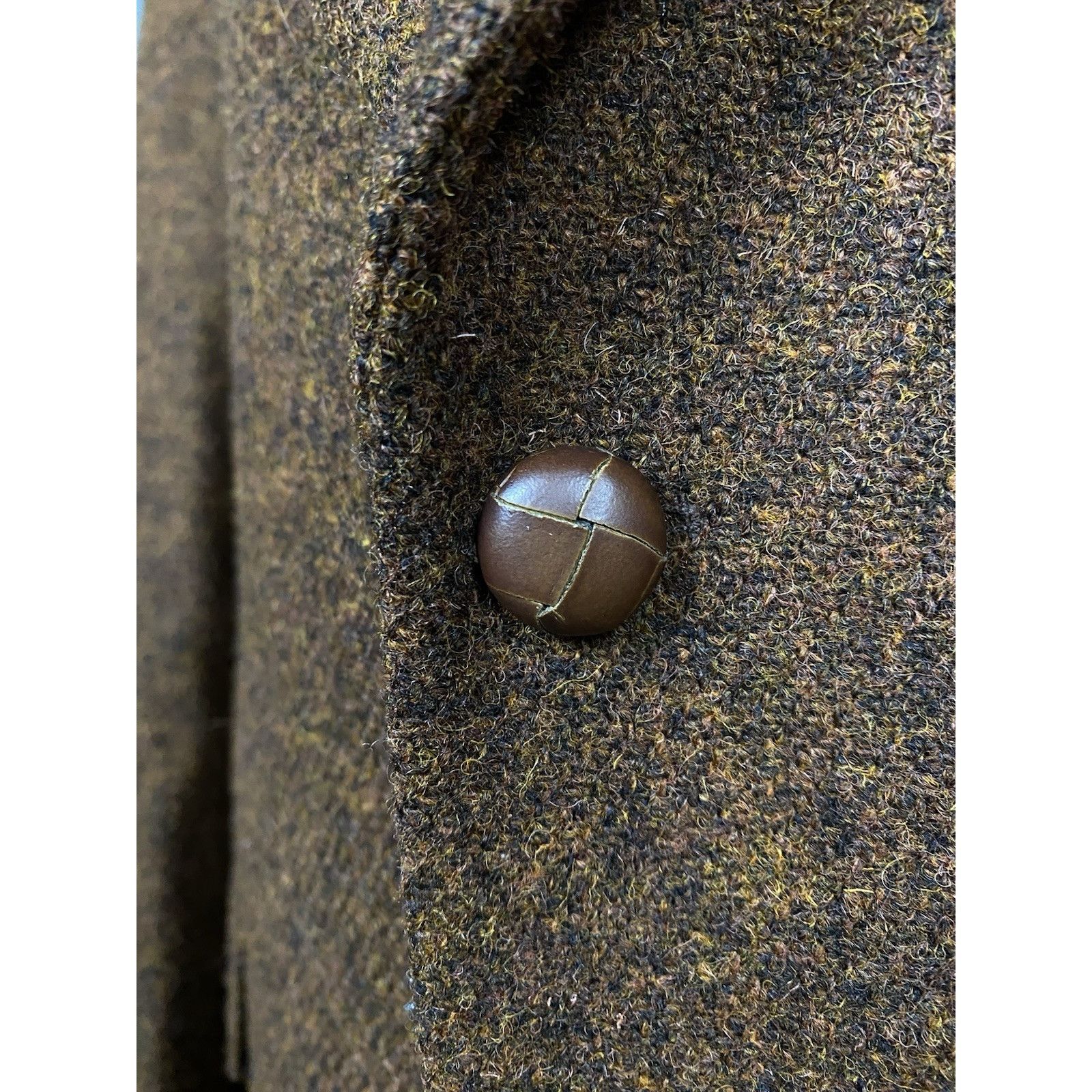 Harris Tweed Harris Tweed Carl Gross Vintage Men's Brown Orange Wool Blaz Size 42R - 8 Thumbnail