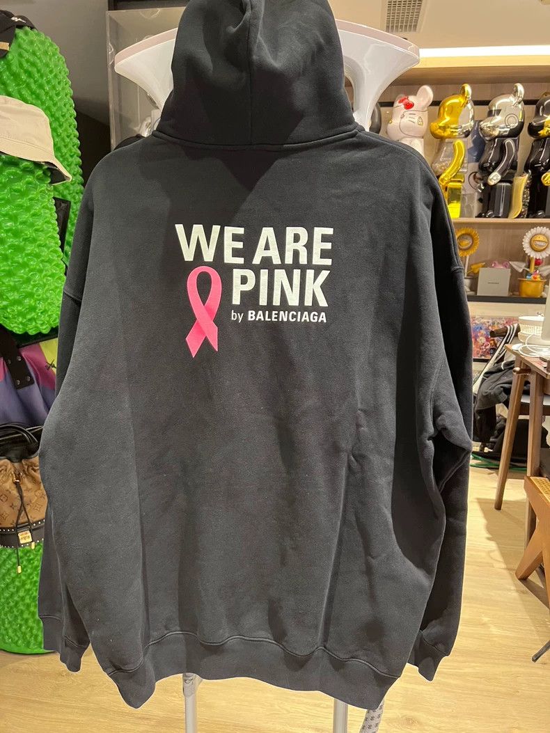 Balenciaga Balenciaga Black Pink Hoodie New with Tags Size XS Size US XS / EU 42 / 0 - 6 Thumbnail