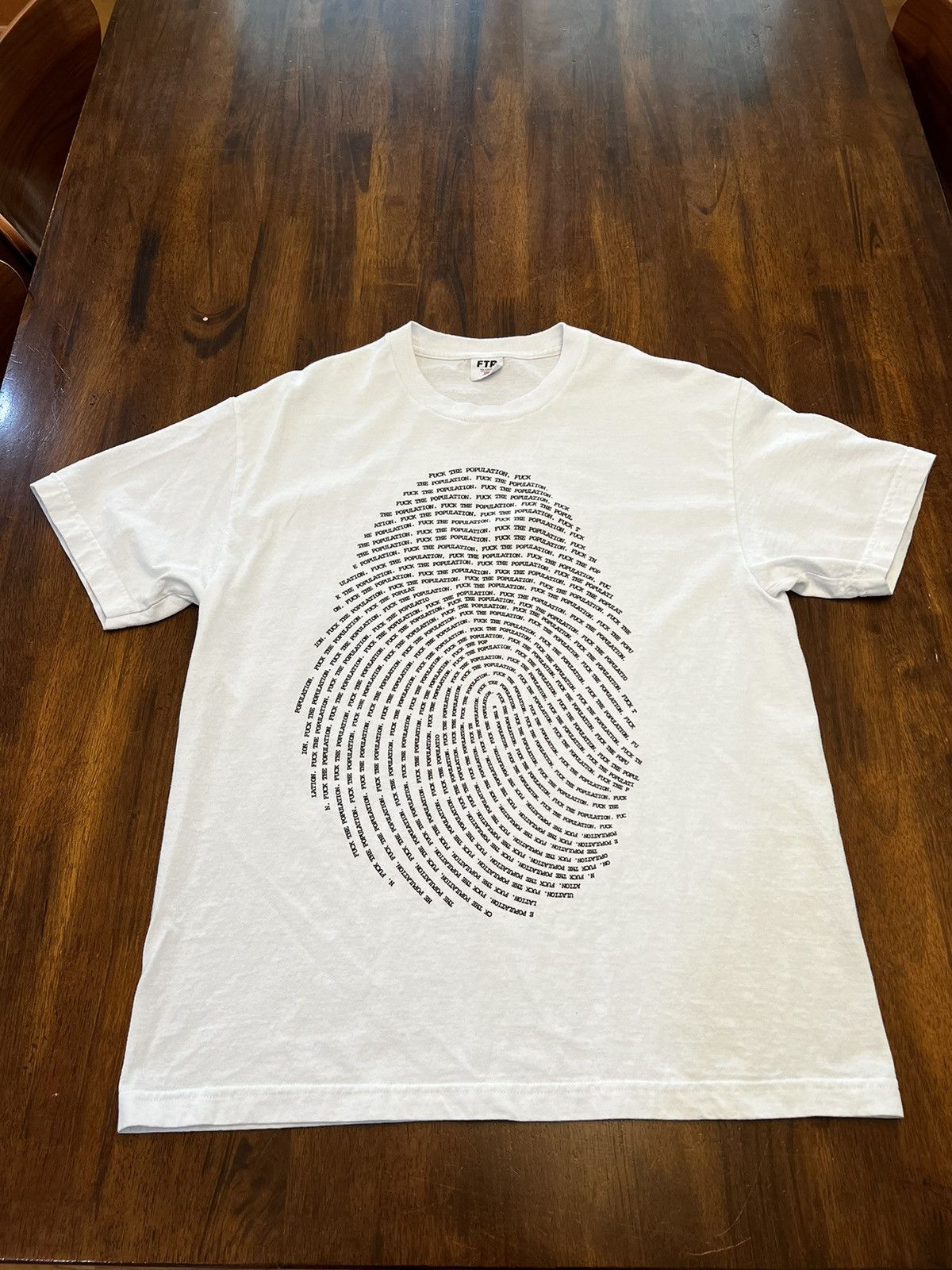 Fuck The Population FTP Finger Print Tee Size US L / EU 52-54 / 3 - 1 Thumbnail