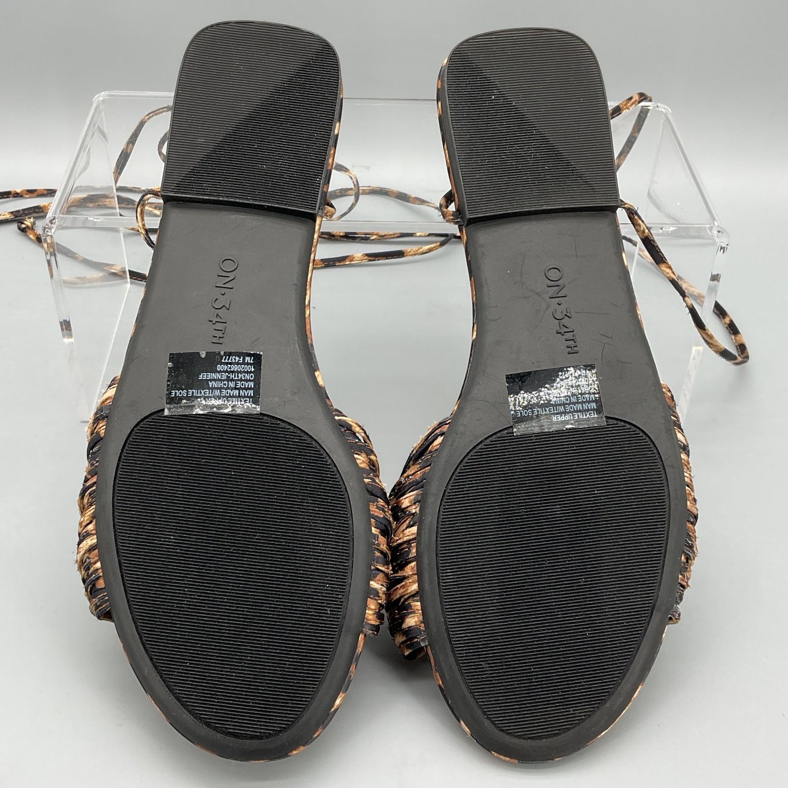 Other NEW on 34th Women’s Jenniee Knot Sandals Leopard Size 7M Size US 7 / IT 37 - 8 Thumbnail