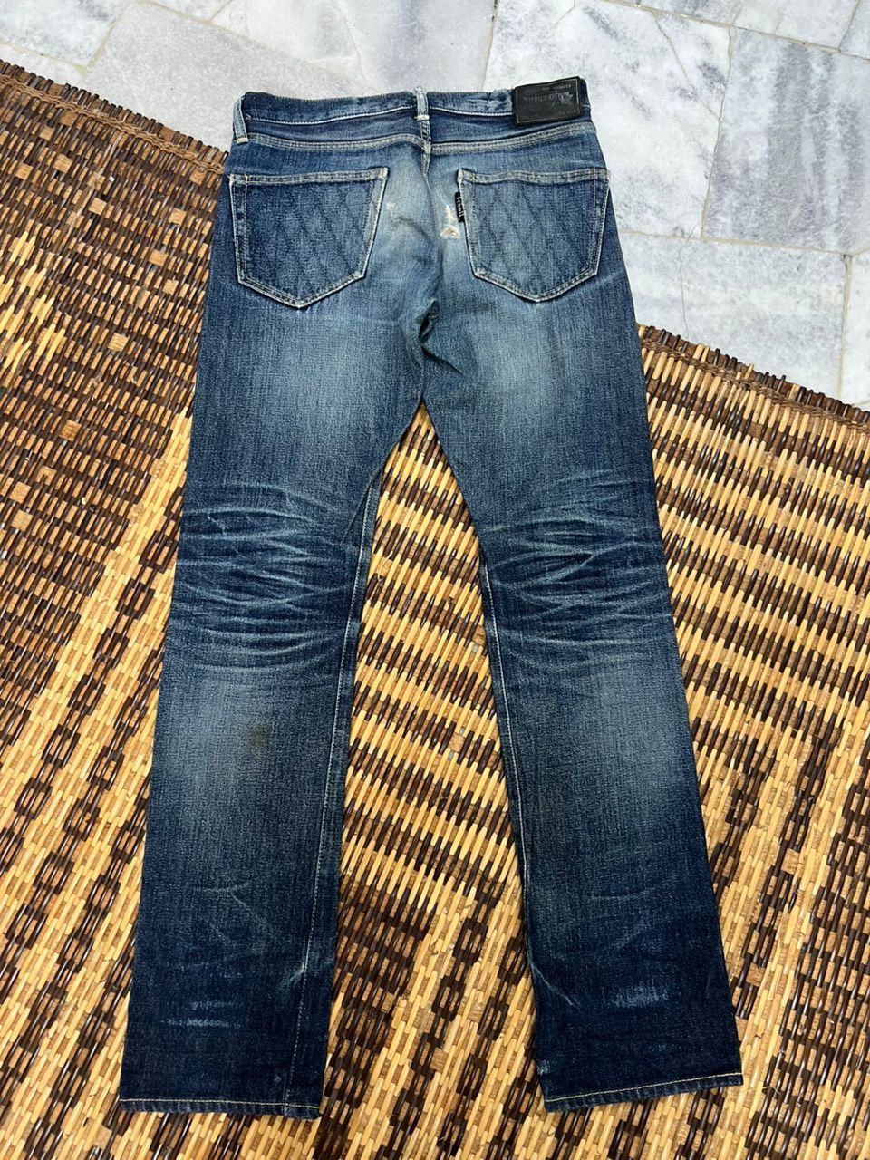 Schott Schott Perfecto Distressed Selvedge Denim Size US 31 - 7 Thumbnail