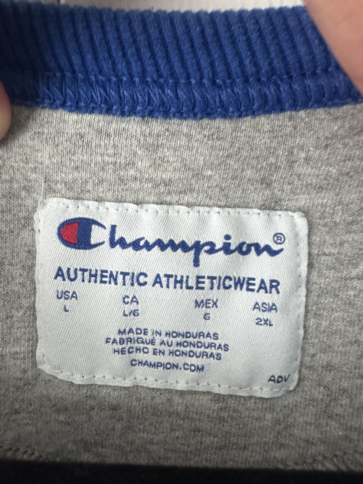 Champion Champion Cobalt Blue Crewneck Sweatshirt L Size US L / EU 52-54 / 3 - 2 Thumbnail