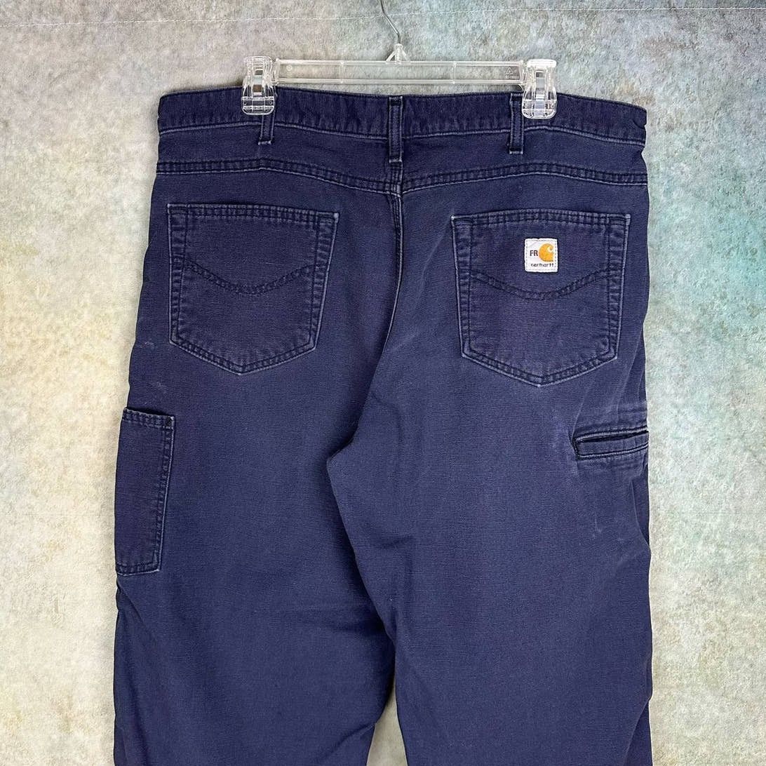 Carhartt × Vintage Vintage 90s Carhartt Carpenter Pants Sz 38 Fire Resistant Size US 38 / EU 54 - 1 Thumbnail