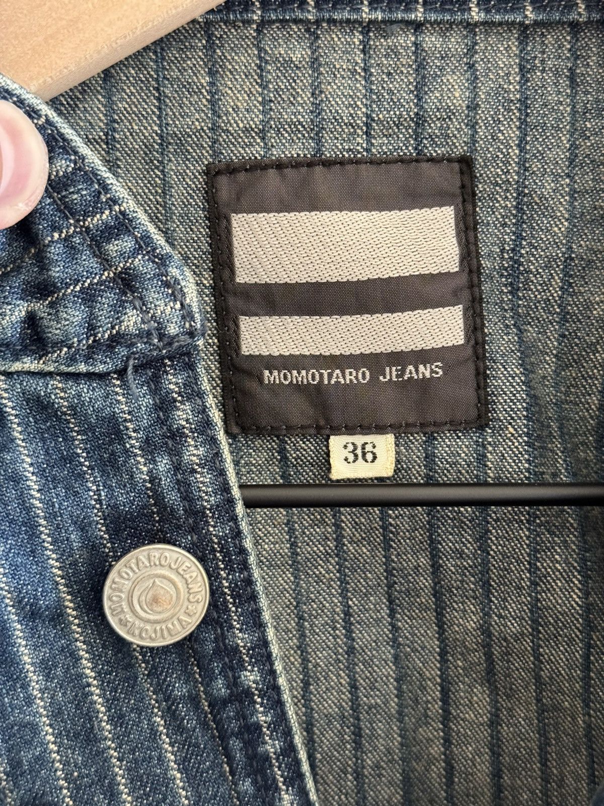 Momotaro Jeans Momotaro- AW Striped denim coveralls (AW) - 03-146 Size US XS / EU 42 / 0 - 3 Thumbnail