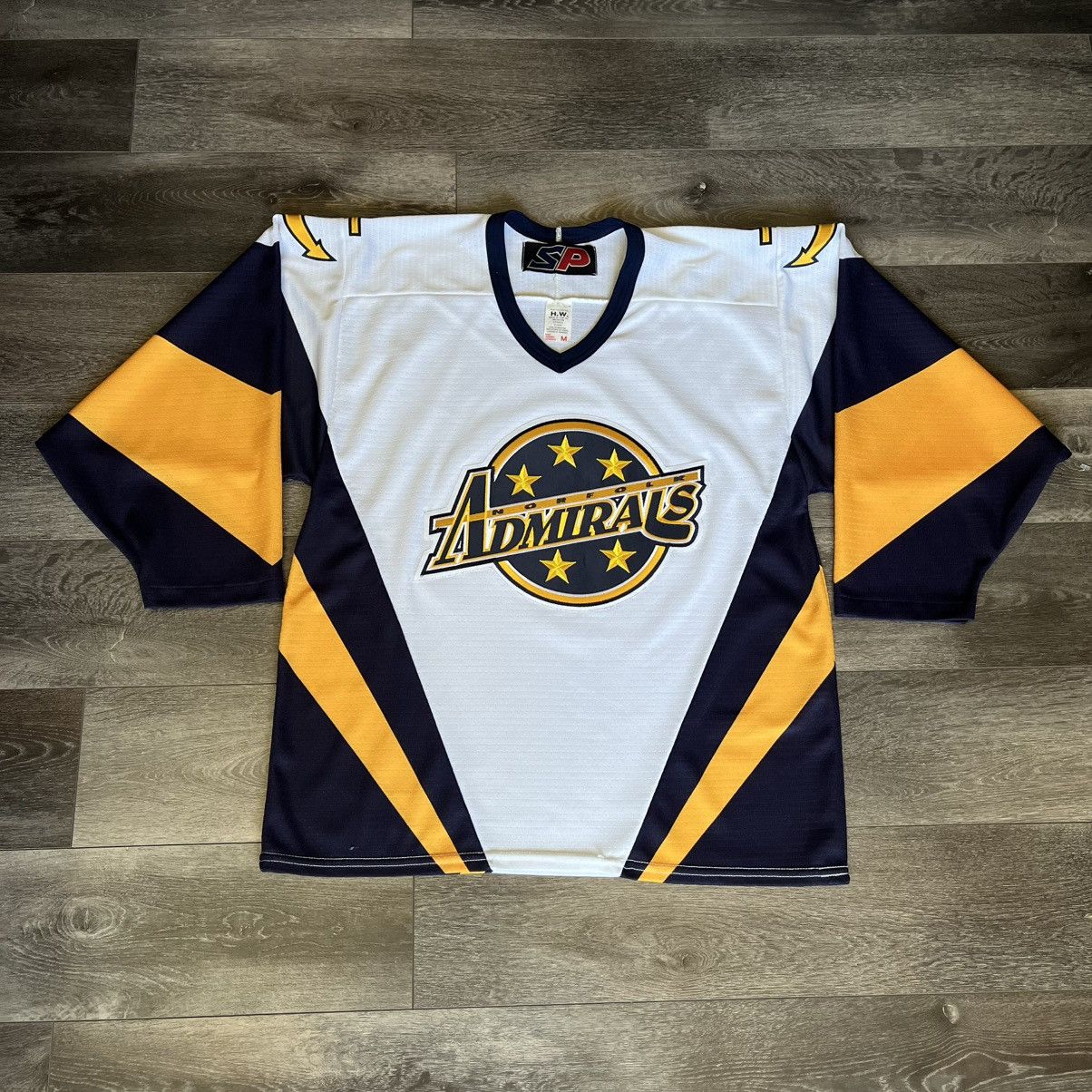 Vintage Vintage 2000s Norfolk Admirals AHL Home White Hockey Jersey Size US M / EU 48-50 / 2 - 1 Thumbnail