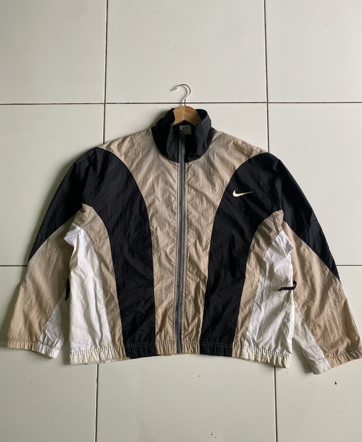 Nike Vintage Nike Swoosh Block colou windbreaker Jackets Size US M / EU 48-50 / 2 - 1 Thumbnail