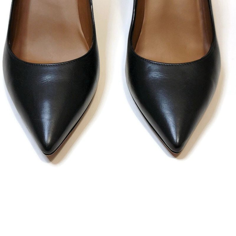Aquatalia Aquatalia Peony Black Leather Pumps Size 7 Made in Italy Size US 7 / IT 37 - 7 Thumbnail