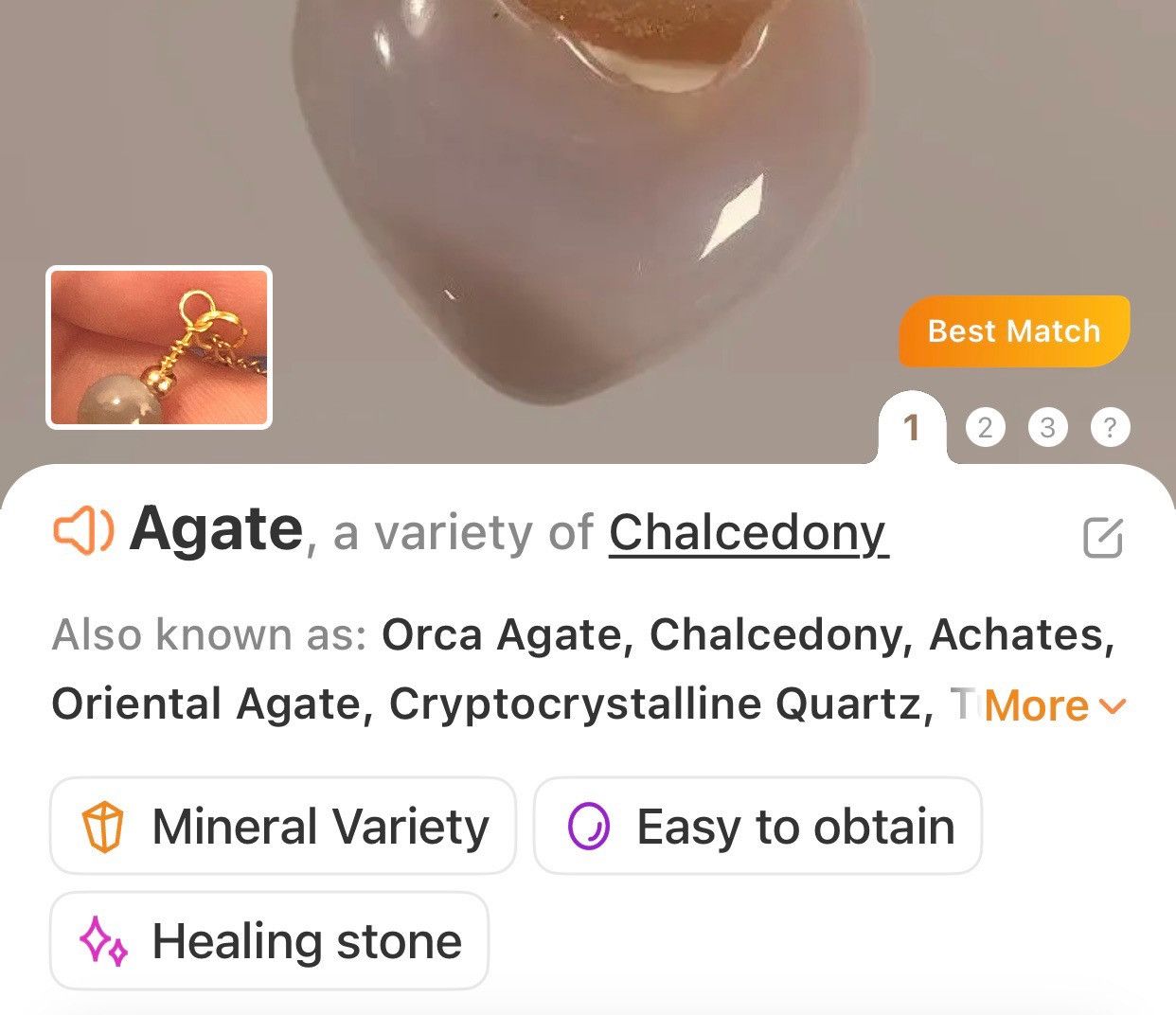 Handmade Handcrafted vintage bead genuine stone drop pendant necklace Size ONE SIZE - 9 Thumbnail