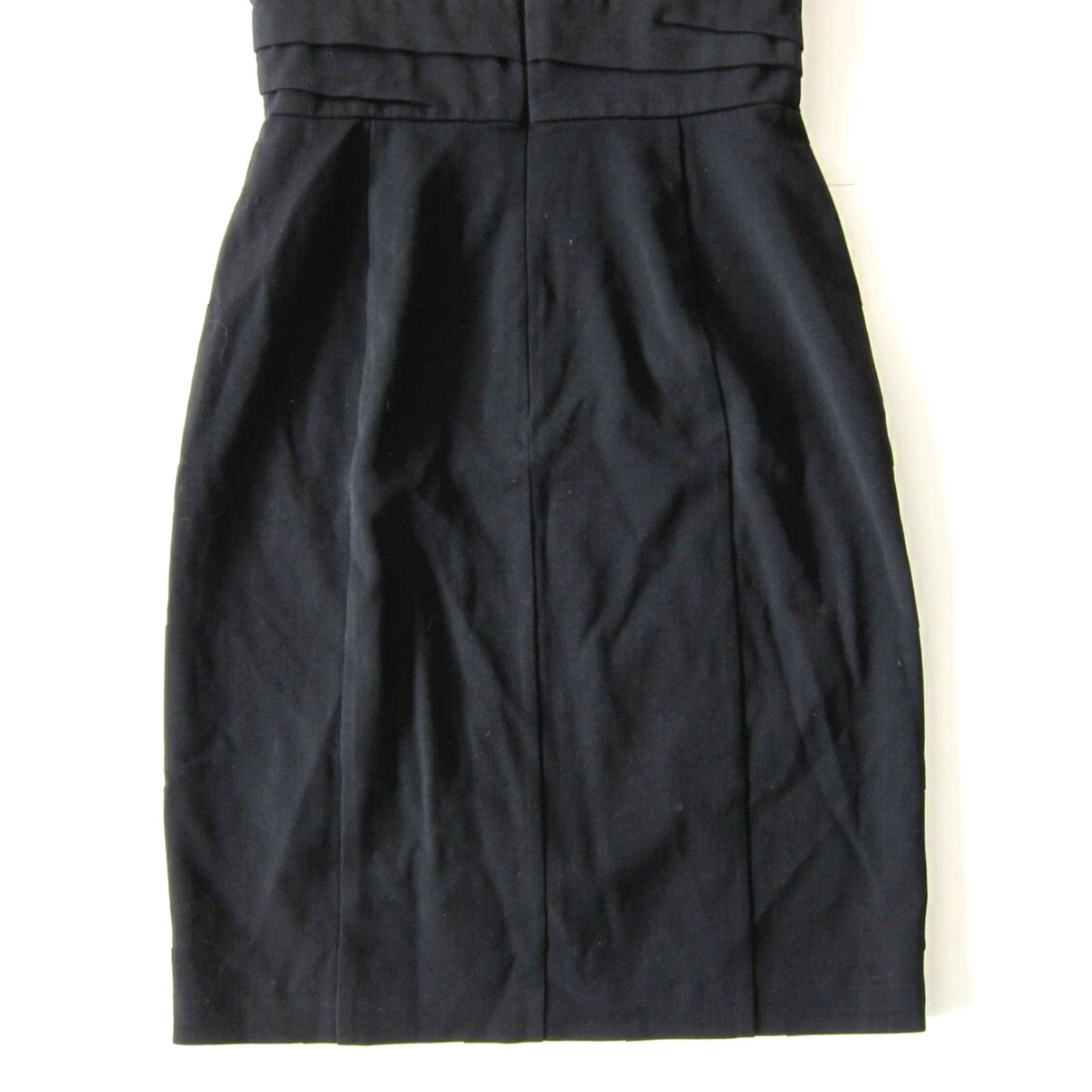 White House Black Market VINTAGE White House Black Market Little Black Cap Sleeve Ruched Sheath Dress Size 0 Size XS / US 0-2 / IT 36-38 - 6 Thumbnail