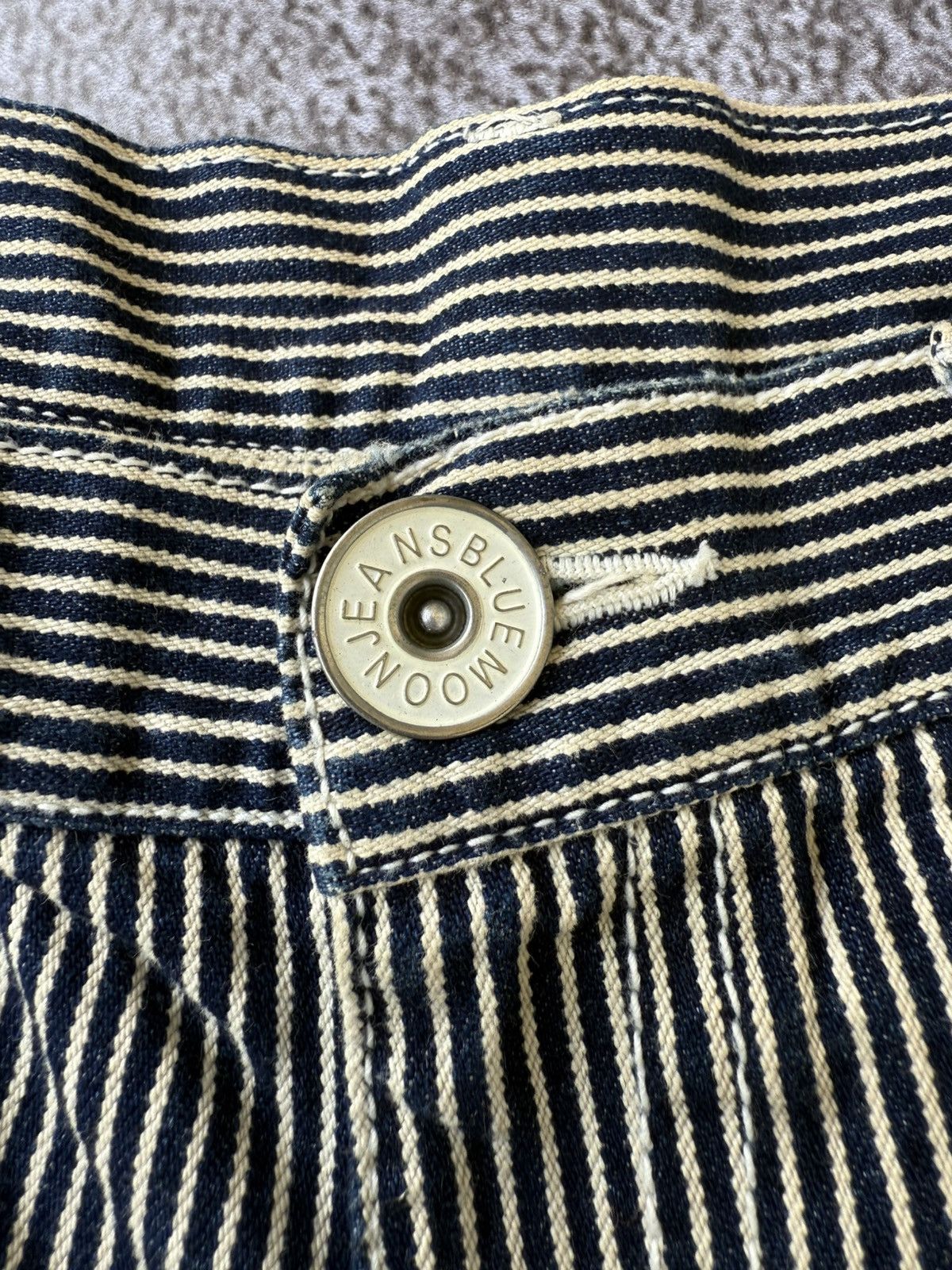 Hysteric Glamour Bluemoonblue Patch Stripe Shorts Pants Size US 33 - 8 Thumbnail