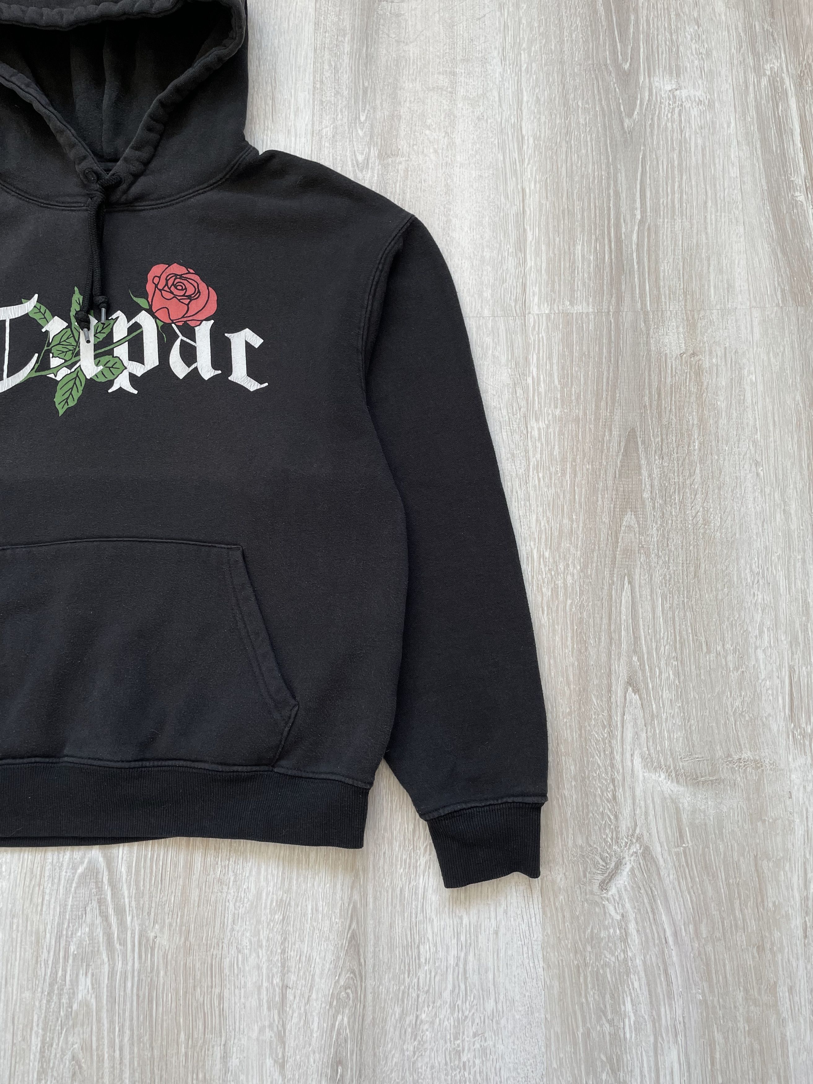 Vintage 2PAC Roses hoodie Size US M / EU 48-50 / 2 - 3 Thumbnail