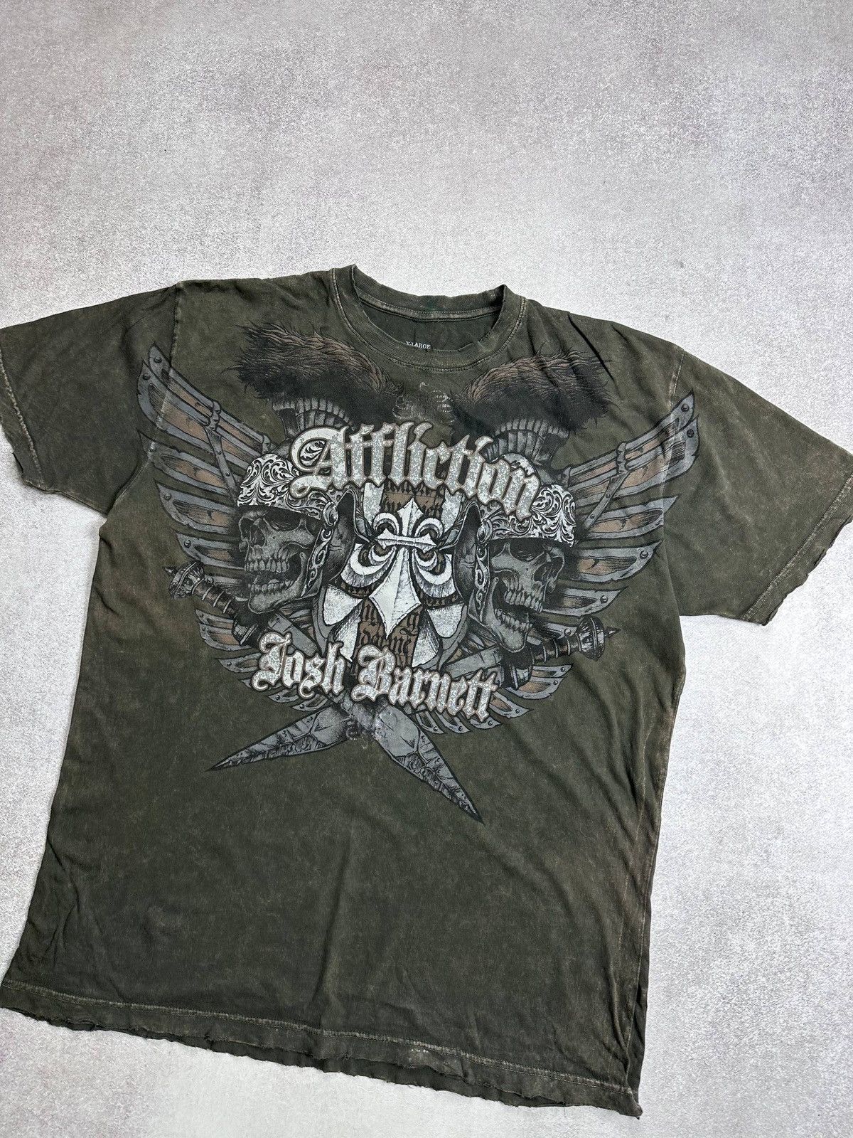 Affliction Vintage Affliction Josh Barnett Y2K T-shirt XL Size US XL / EU 56 / 4 - 2 Thumbnail