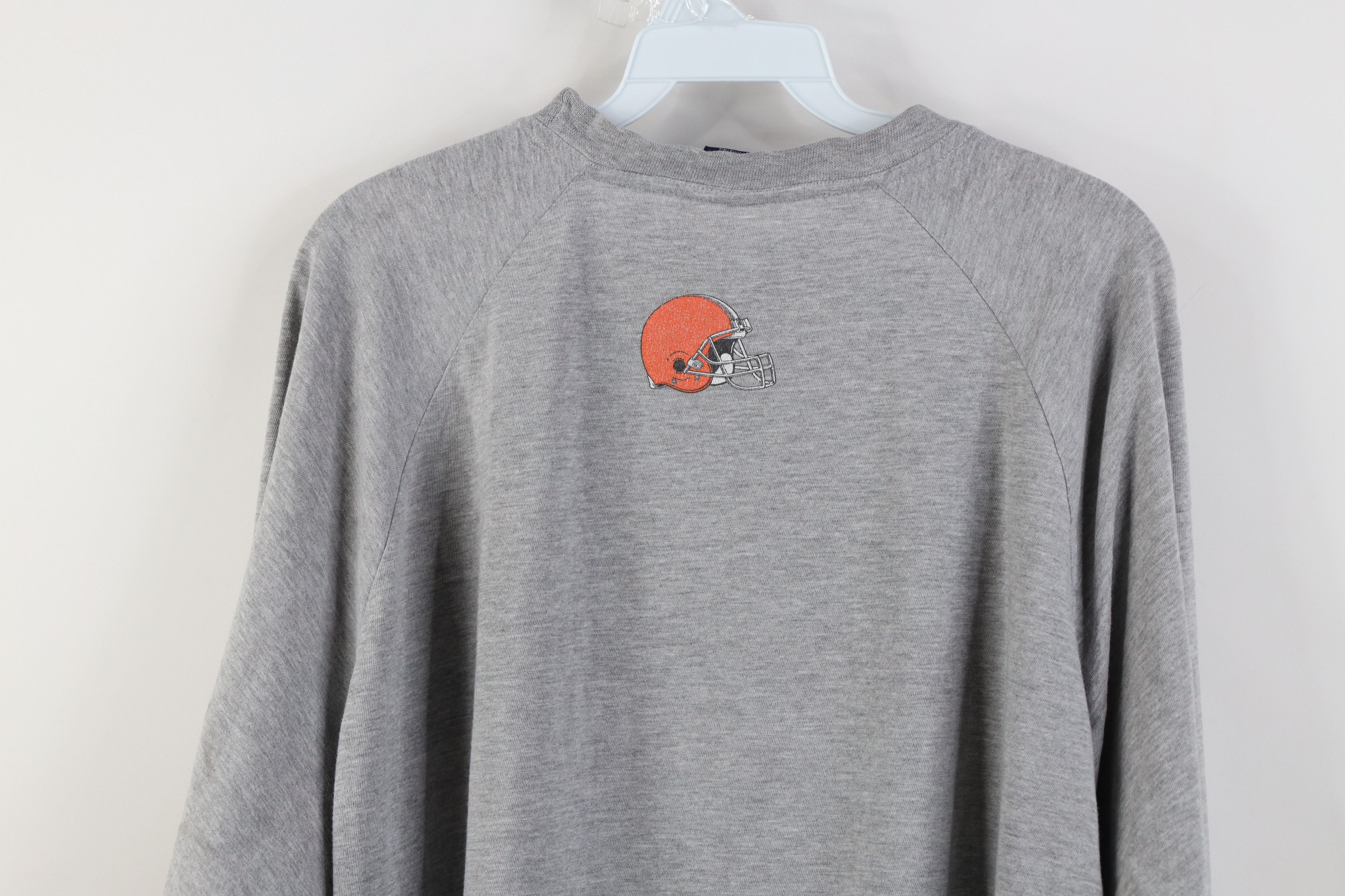 Vintage Vintage 90s Cleveland Browns Football Long Sleeve T-Shirt Size US L / EU 52-54 / 3 - 14 Thumbnail