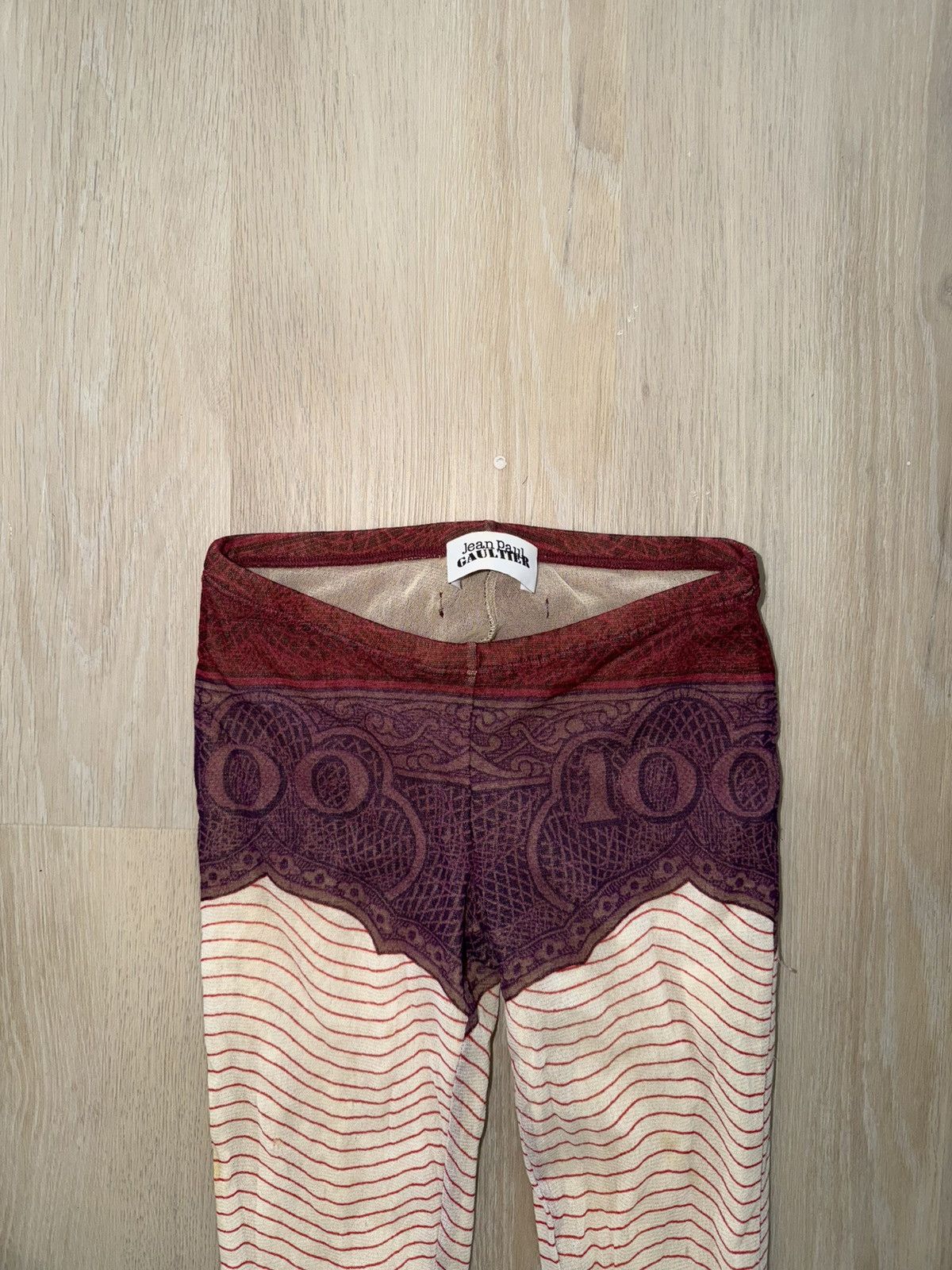Jean Paul Gaultier Jean Paul Gaultier Purple & Burgundy 'The Cartouche' Pants Size 24" / US 00 / IT 34 - 3 Thumbnail