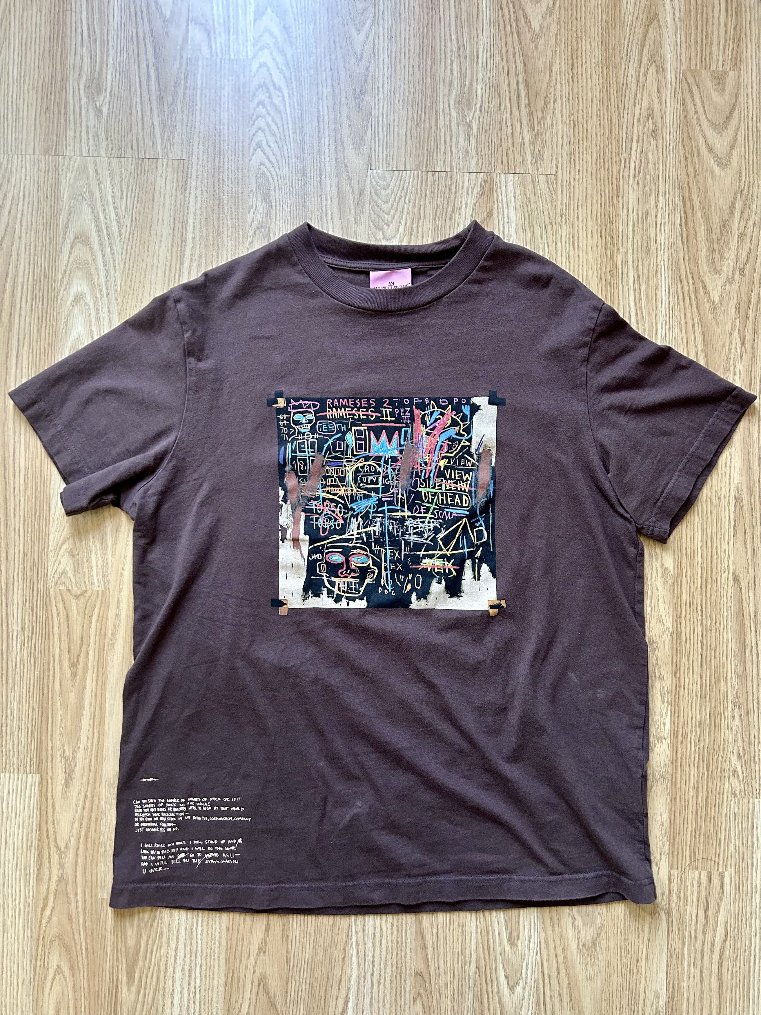 Vintage Jean-Michel Basquiat Kings of Egypt II Tee - Brown | Grailed