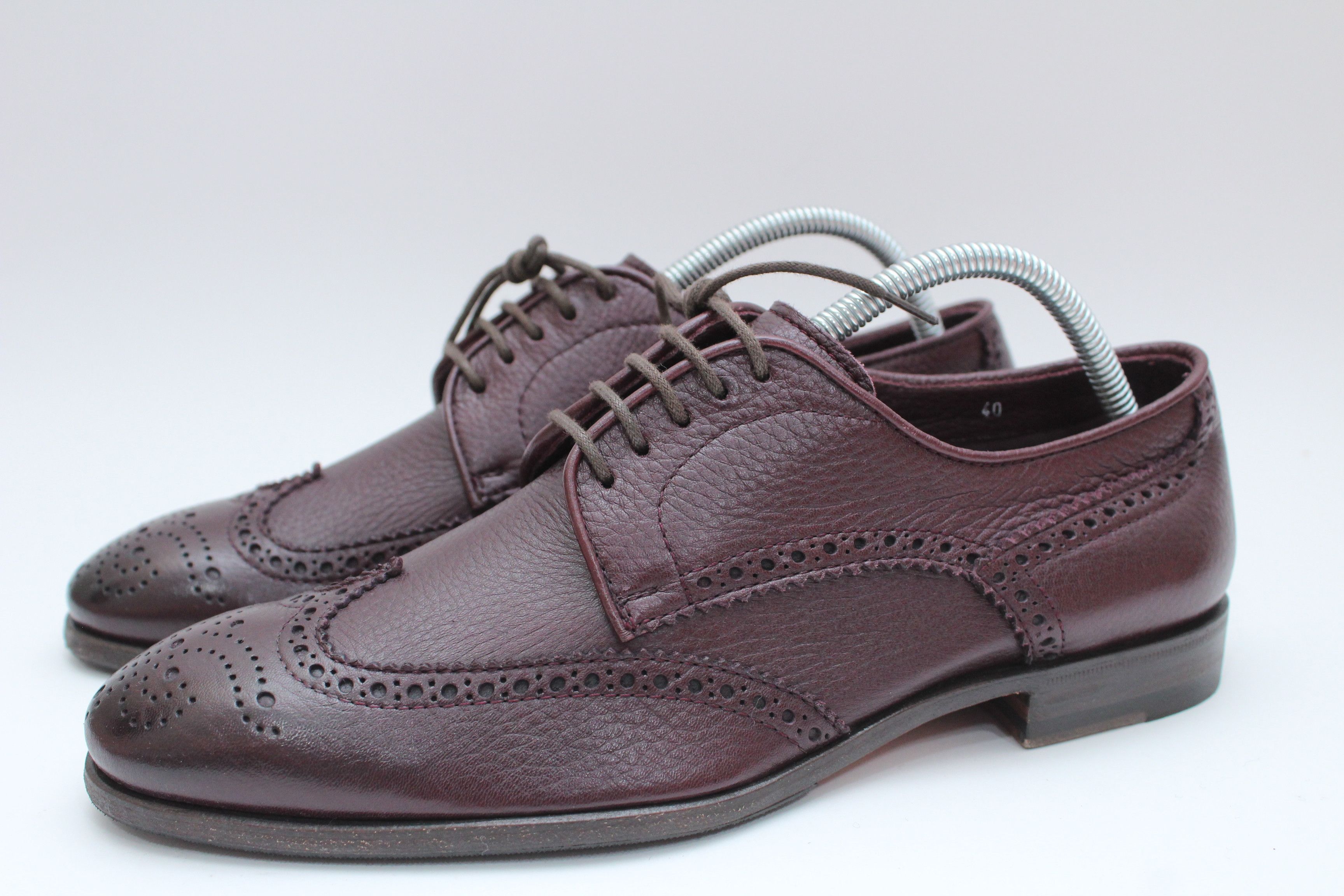 Leather HDSN Baracco Casual Leather Shoes Size 40 Made In Italy Size US 7 / EU 40 - 8 Thumbnail