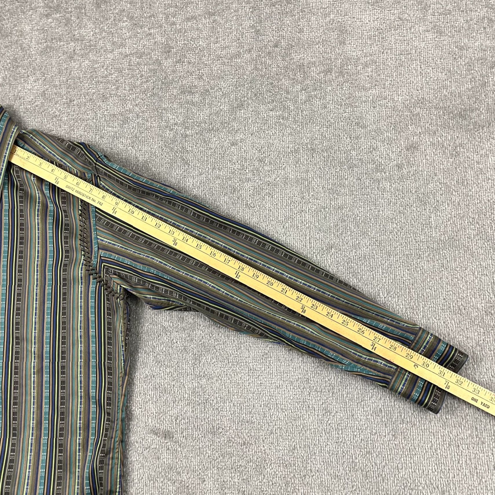 Robert Graham VINTAGE Robert Graham Shirt Mens Large Silk Trim Striped Button Up Preppy Party Retro Size US L / EU 52-54 / 3 - 5 Thumbnail