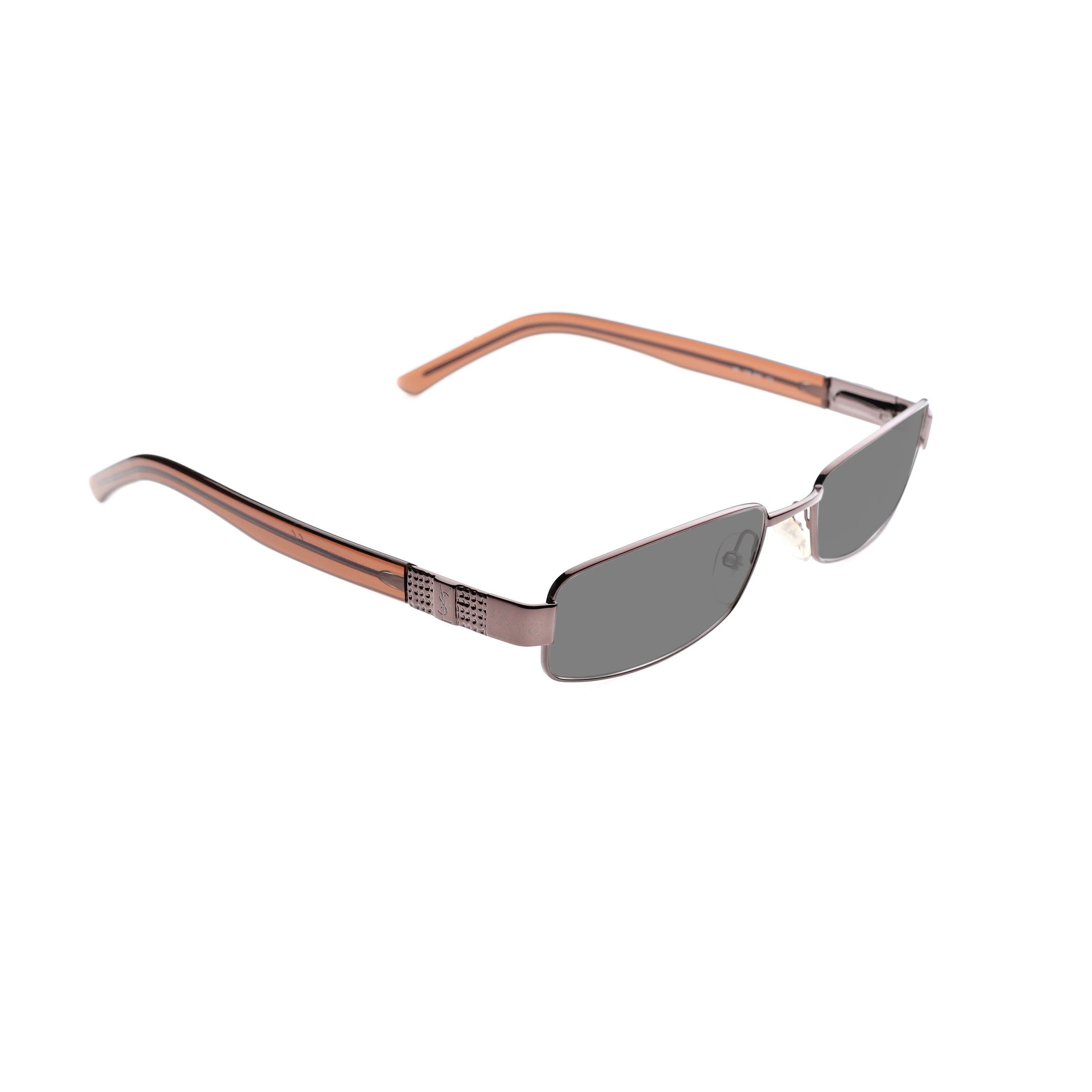 Yves Saint Laurent Yves Saint Laurent '90s Brown Signature Sunglasses Black Size ONE SIZE - 1 Thumbnail