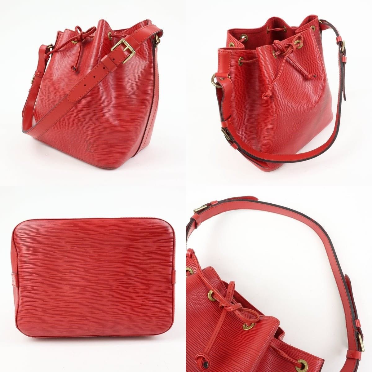 Louis Vuitton Louis Vuitton Epi Petit Noe Shoulder Bag Red Size ONE SIZE - 3 Thumbnail