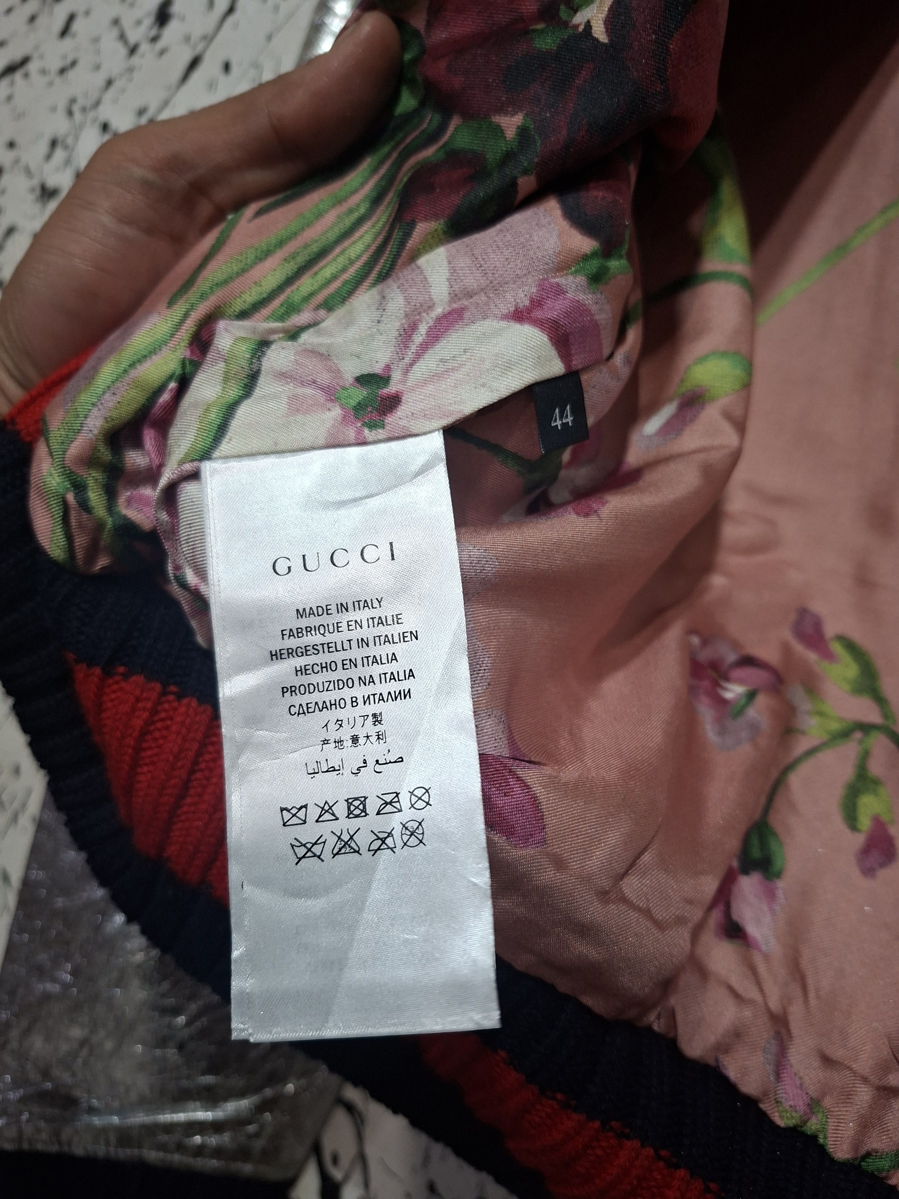 Gucci GUCCI RESORT 2016 CRACKLE LAMBSKIN LEATHER BOMBER Size M / US 6-8 / IT 42-44 - 8 Thumbnail
