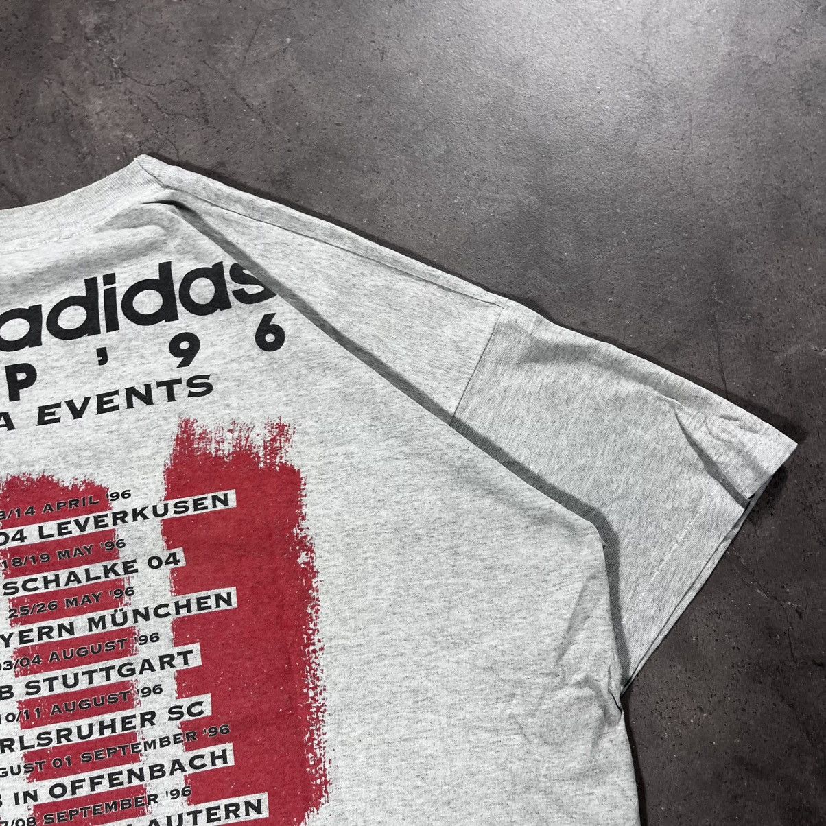 Adidas Vintage 90s Adidas Mundial Cup 1996 Jersey Tee Blokecore Size US XL / EU 56 / 4 - 13 Thumbnail