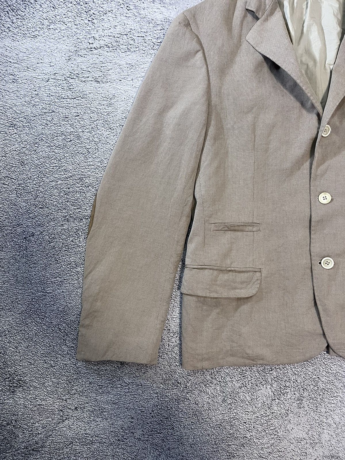 Brunello Cucinelli Brunello Cucinelli Blazer Jacket Application Real Leather Size 50R - 4 Thumbnail