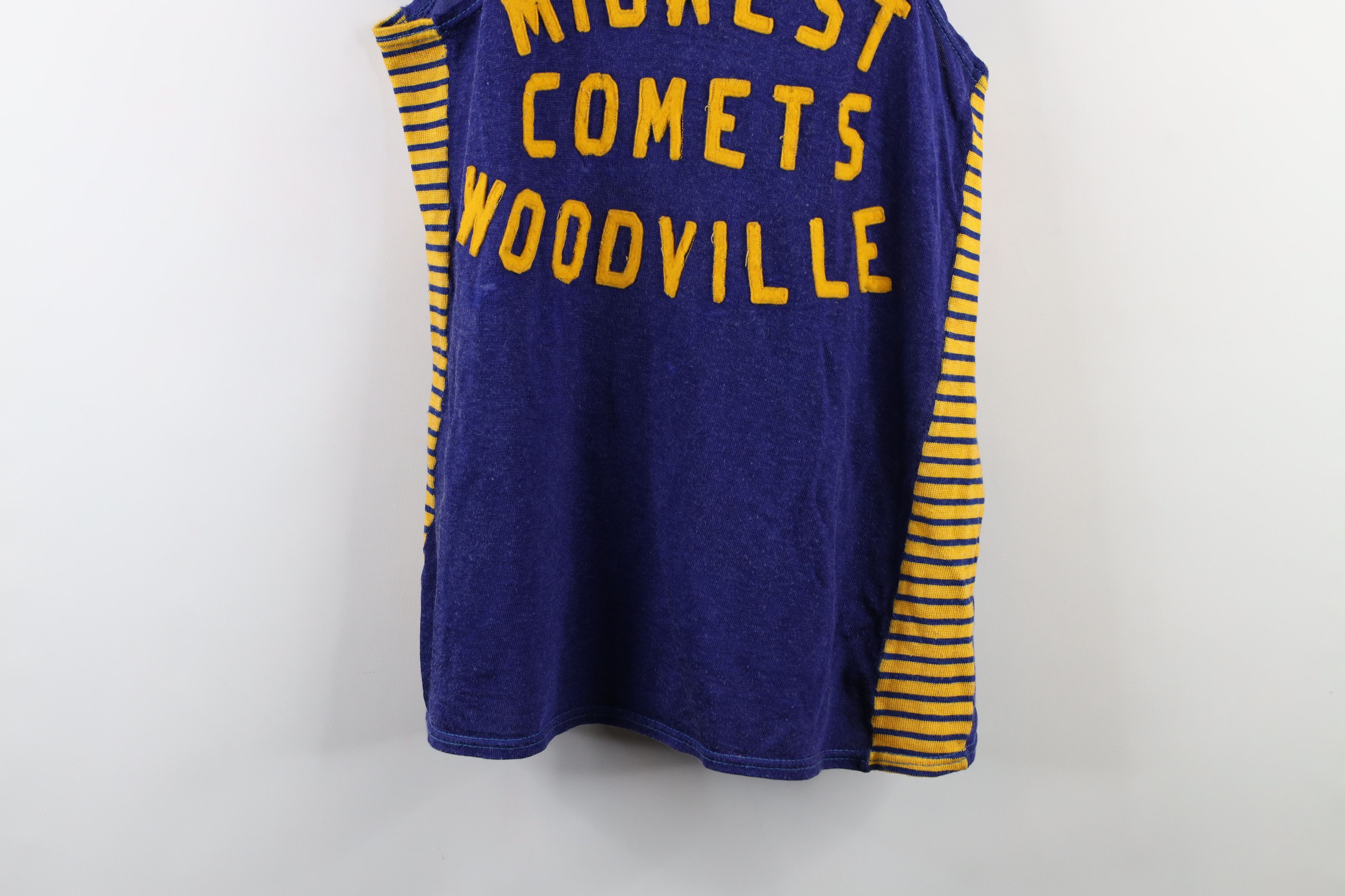 Vintage Vintage 40s 50s Striped Midwest Comets Basketball Jersey USA Size US M / EU 48-50 / 2 - 3 Thumbnail