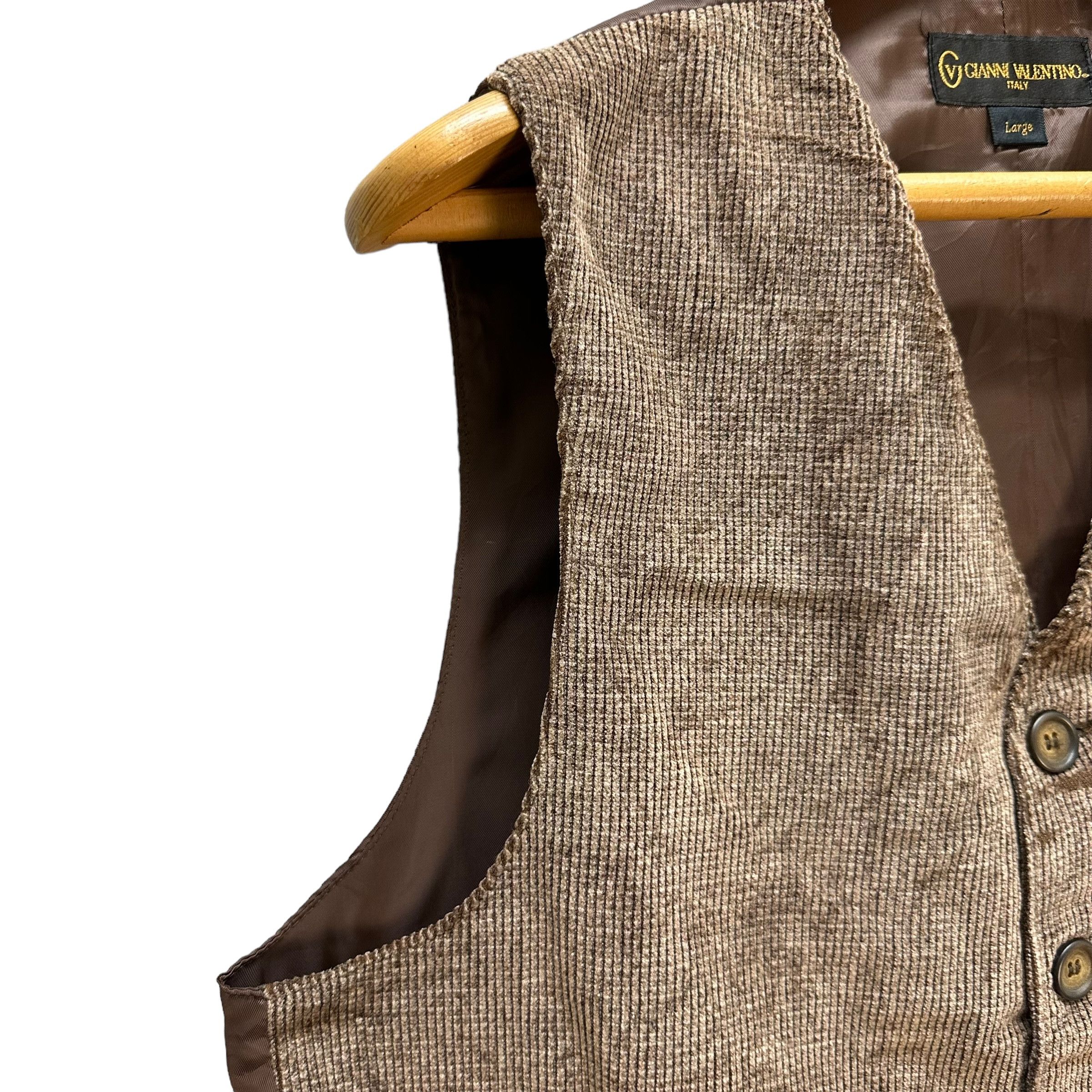 Gianni Valentino GIANNI VALENTINO Italy Brown Gentlemen Vest #A4-0075 Size US L / EU 52-54 / 3 - 4 Thumbnail
