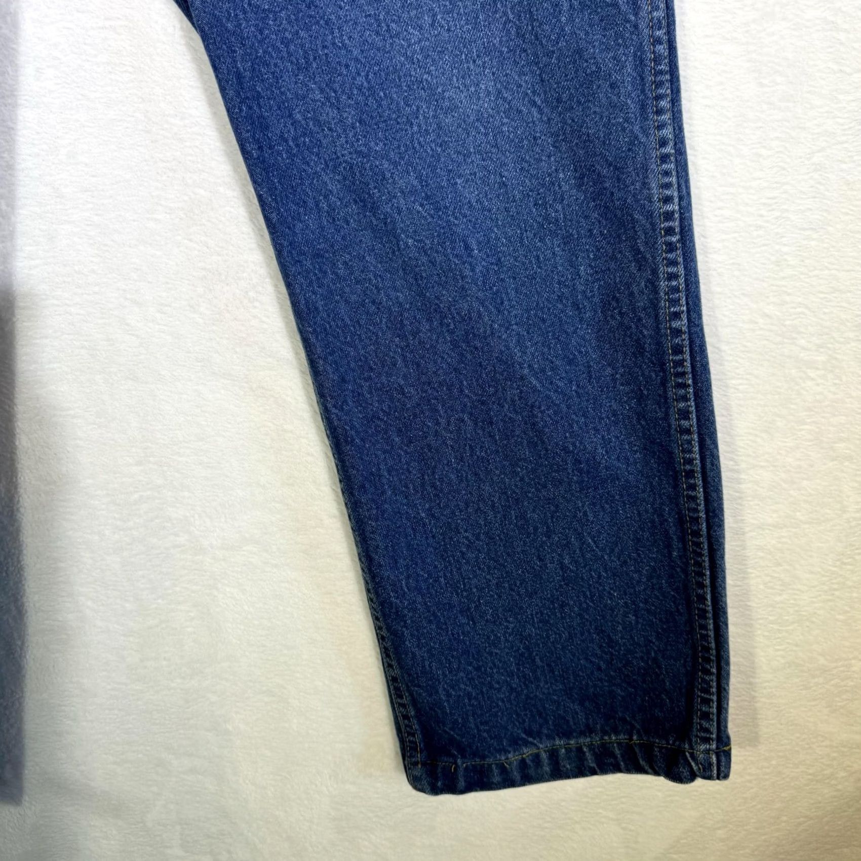 Vintage VINTAGE Roebucks Jeans Mens 34x34 Blue Denim Made USA High Rise Straight 90s Mens Jeans Size US 38 / EU 54 - 6 Thumbnail